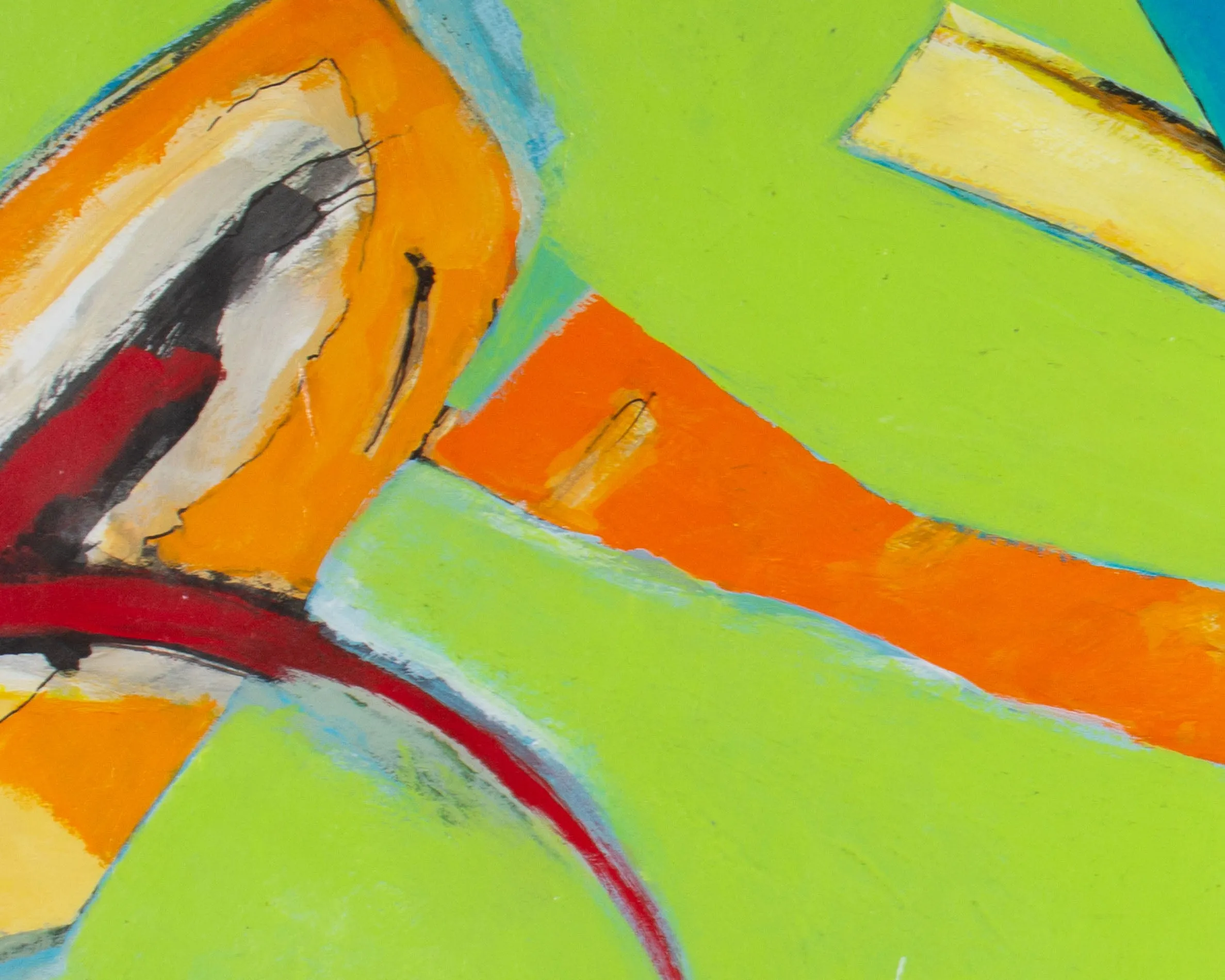 James L. Bruch Abstract Mixed Media Painting
