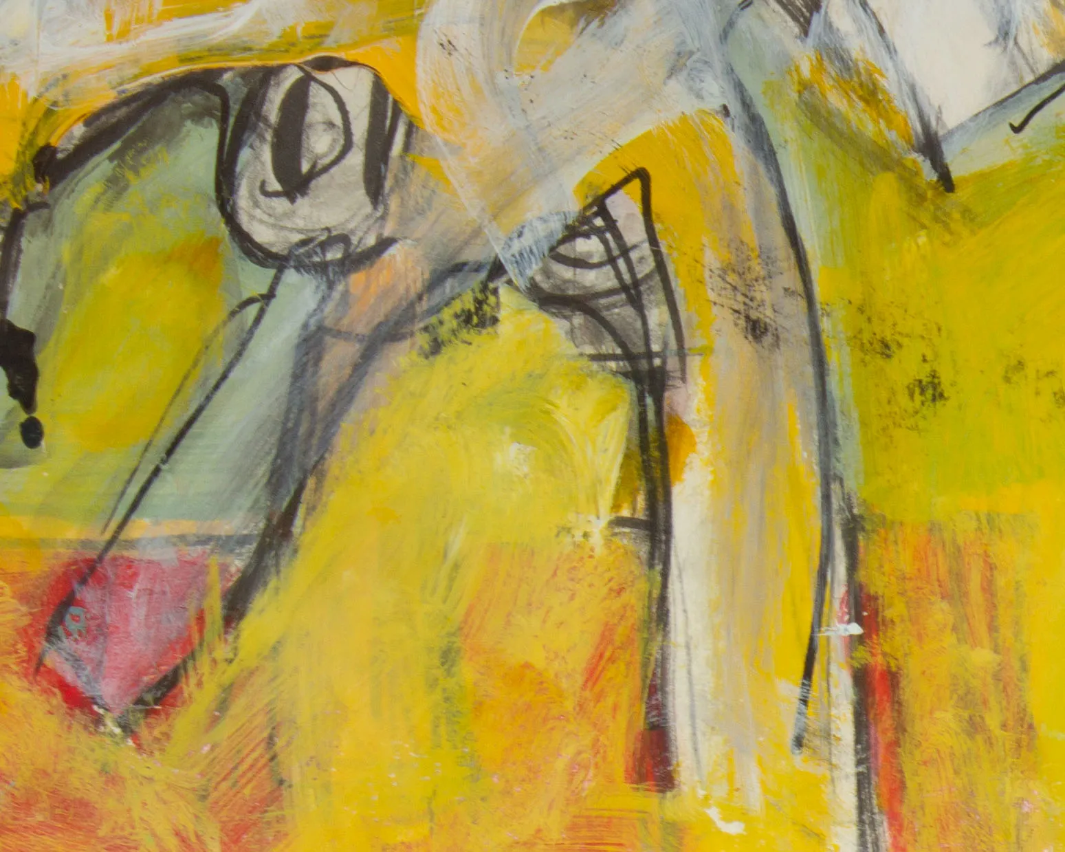 James L. Bruch Abstract Mixed Media Painting