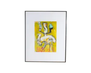 James L. Bruch Abstract Mixed Media Painting