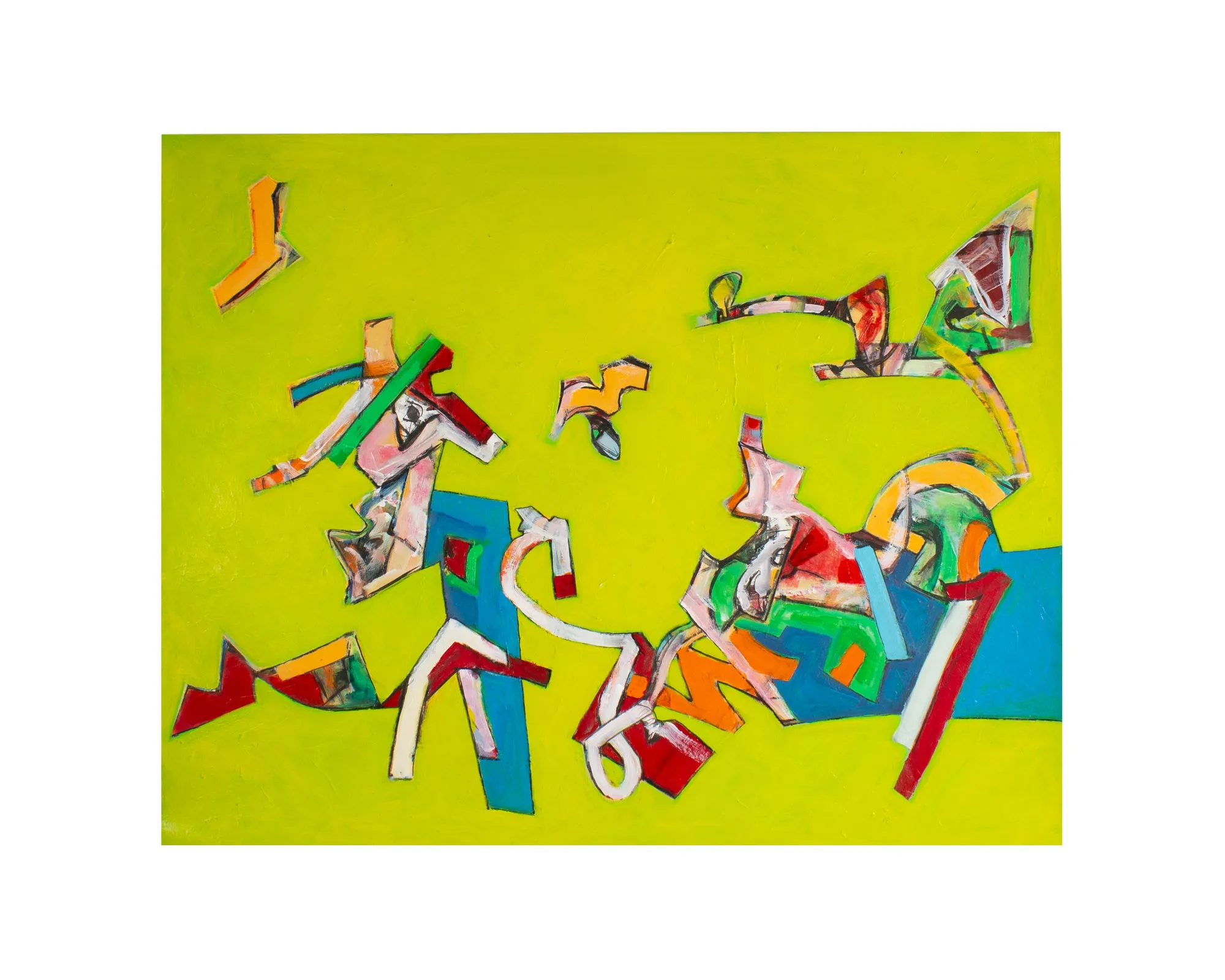 James L. Bruch Abstract Mixed Media Painting