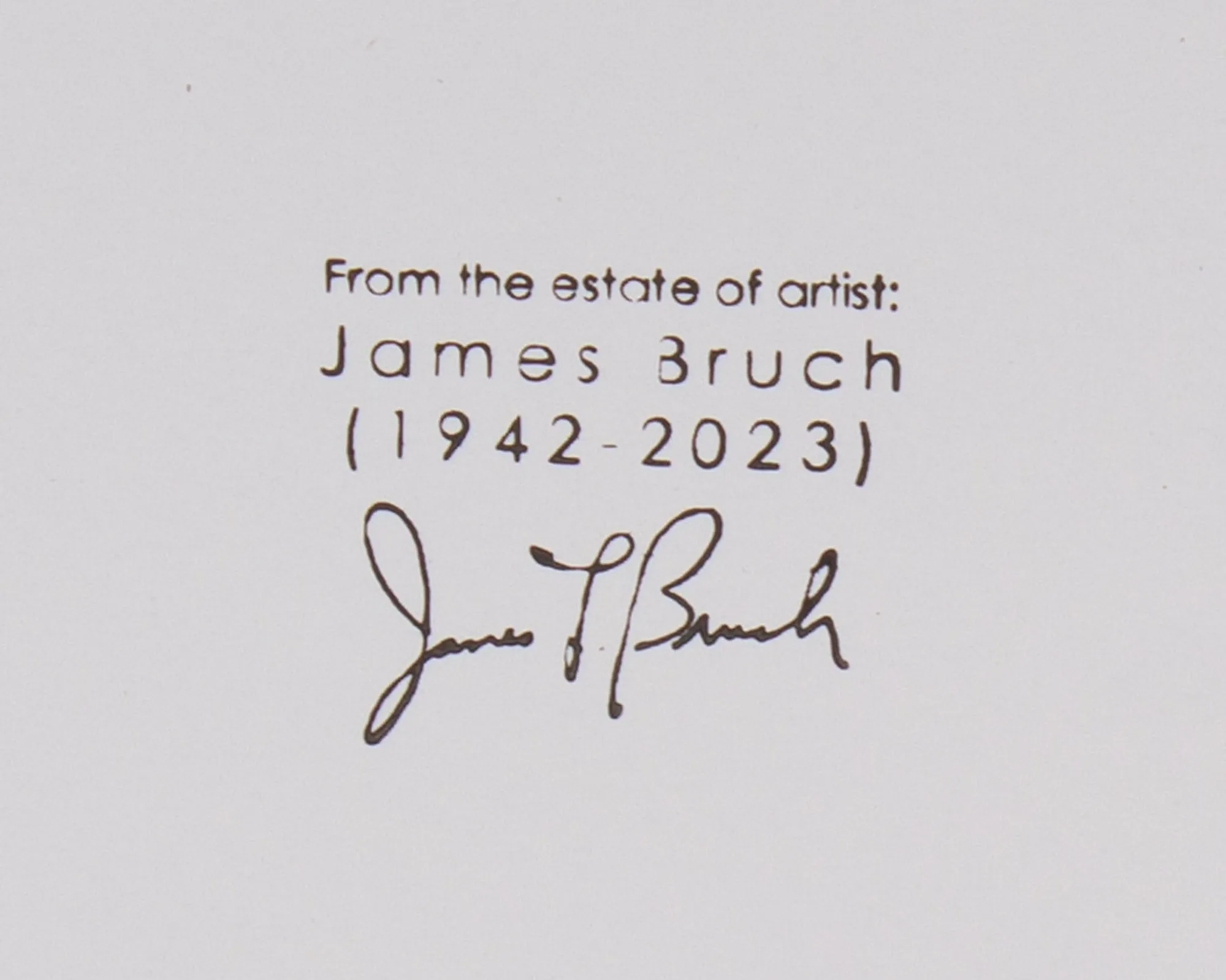 James L. Bruch Abstract Mixed Media Painting