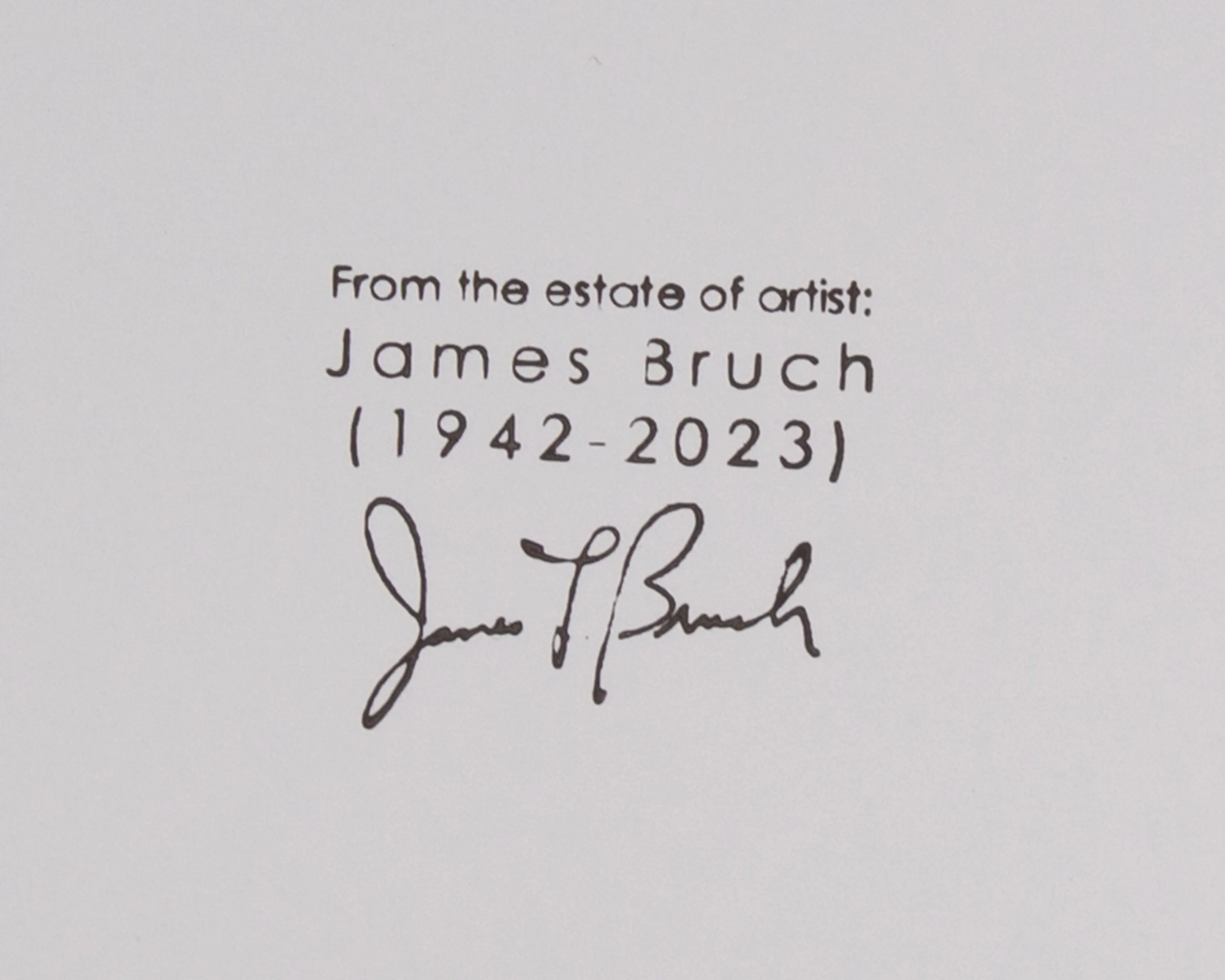 James L. Bruch Abstract Mixed Media Painting