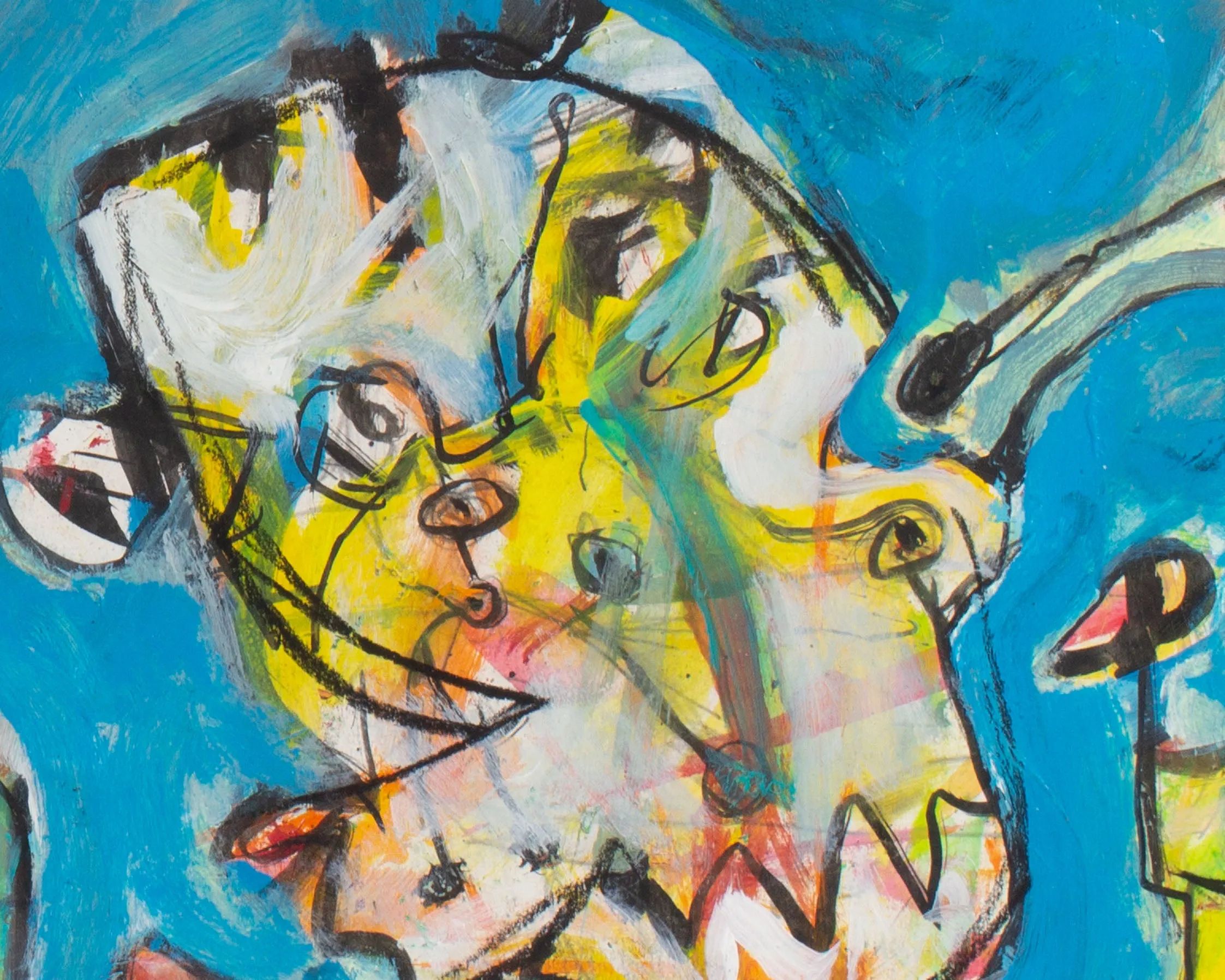 James L. Bruch Abstract Mixed Media Painting