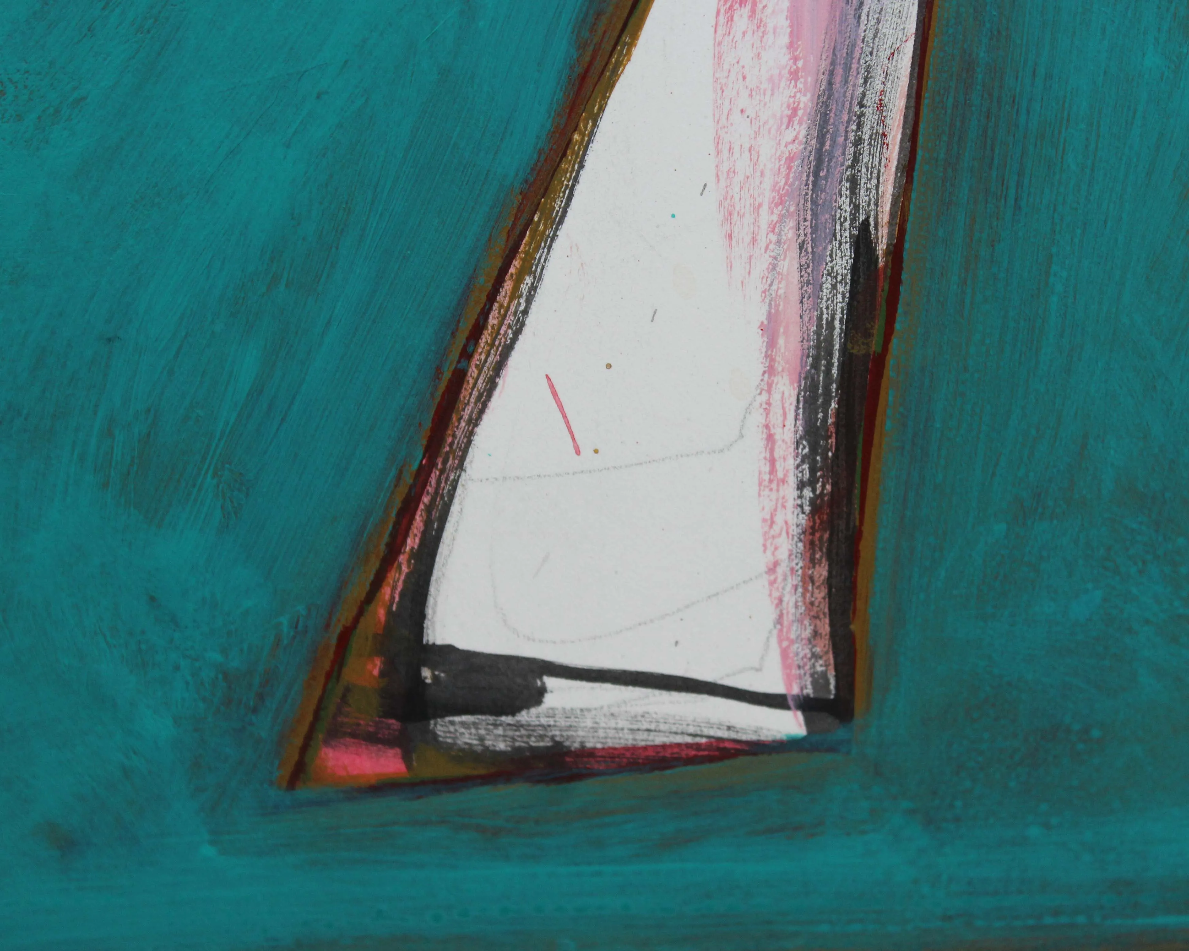 James L. Bruch Abstract Mixed Media Painting