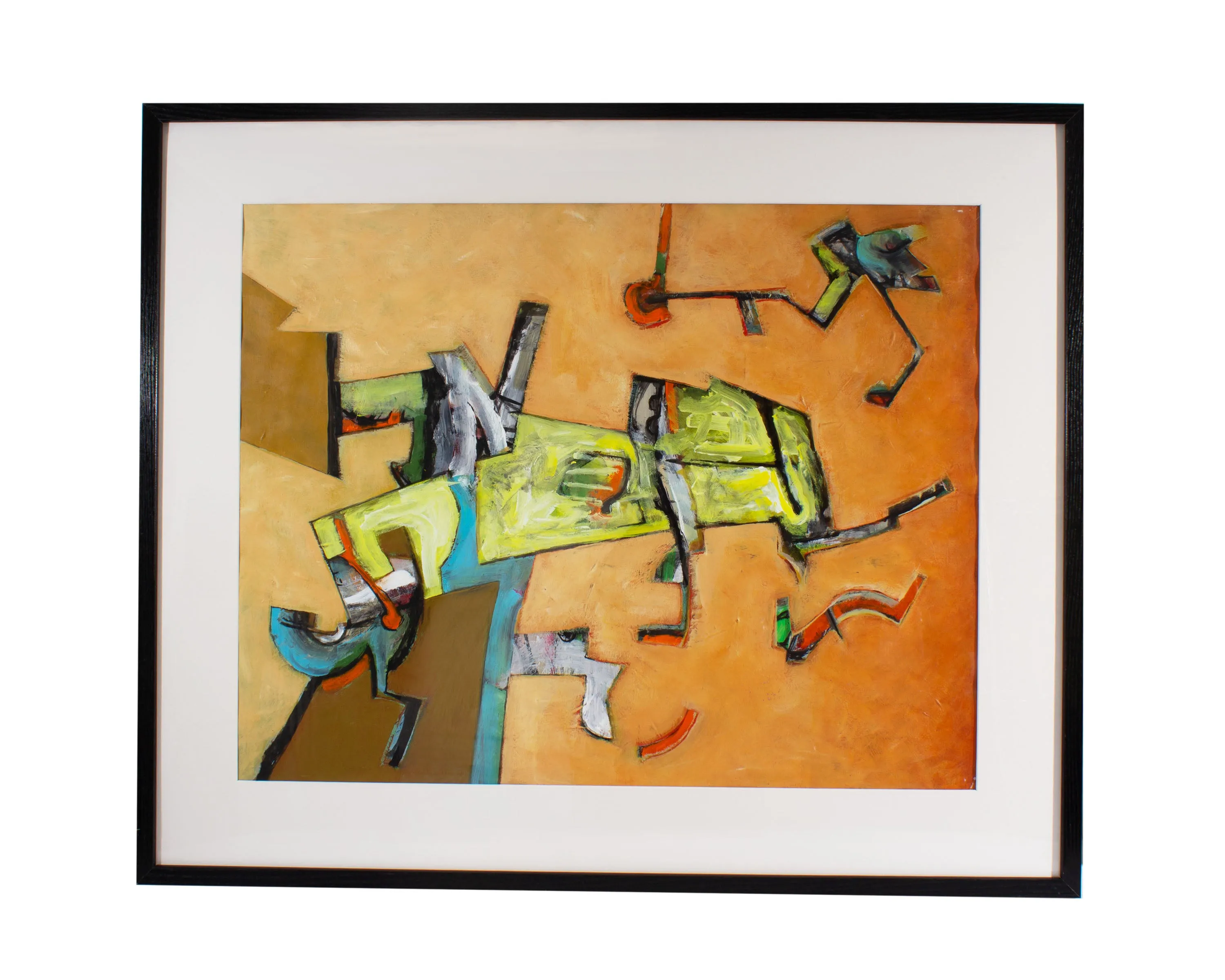 James L. Bruch Abstract Mixed Media Painting