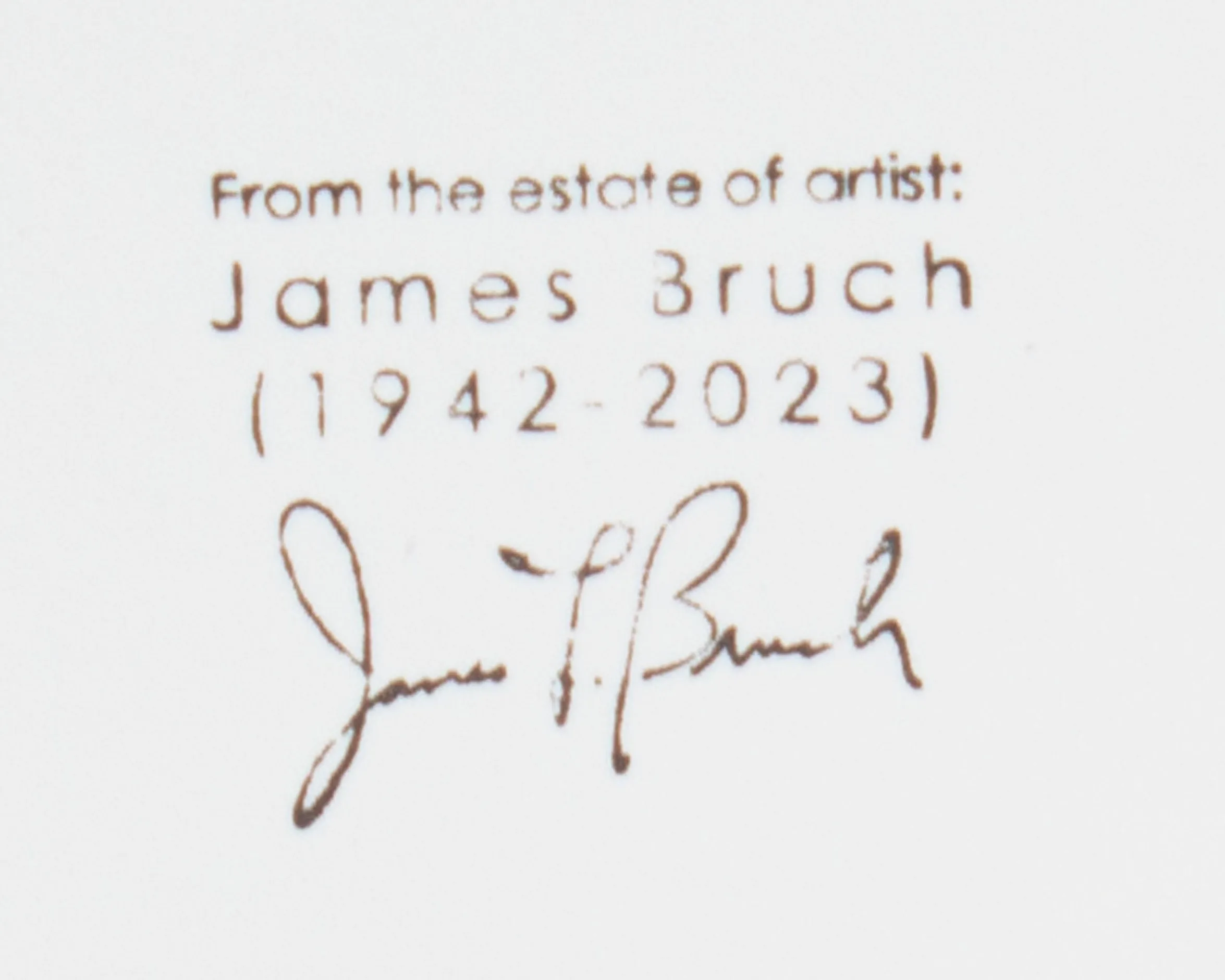 James L. Bruch Abstract Mixed Media Painting