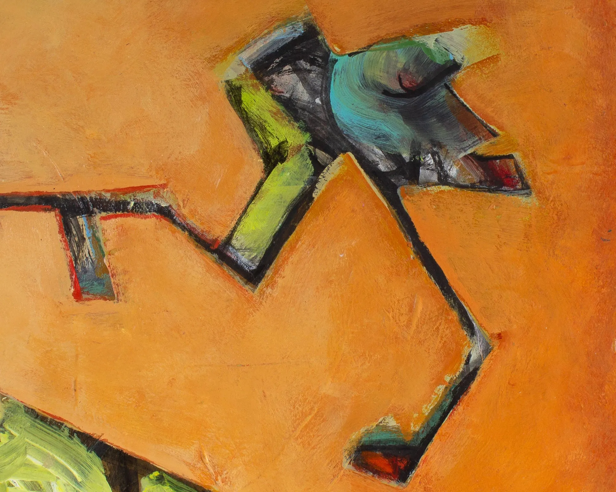 James L. Bruch Abstract Mixed Media Painting