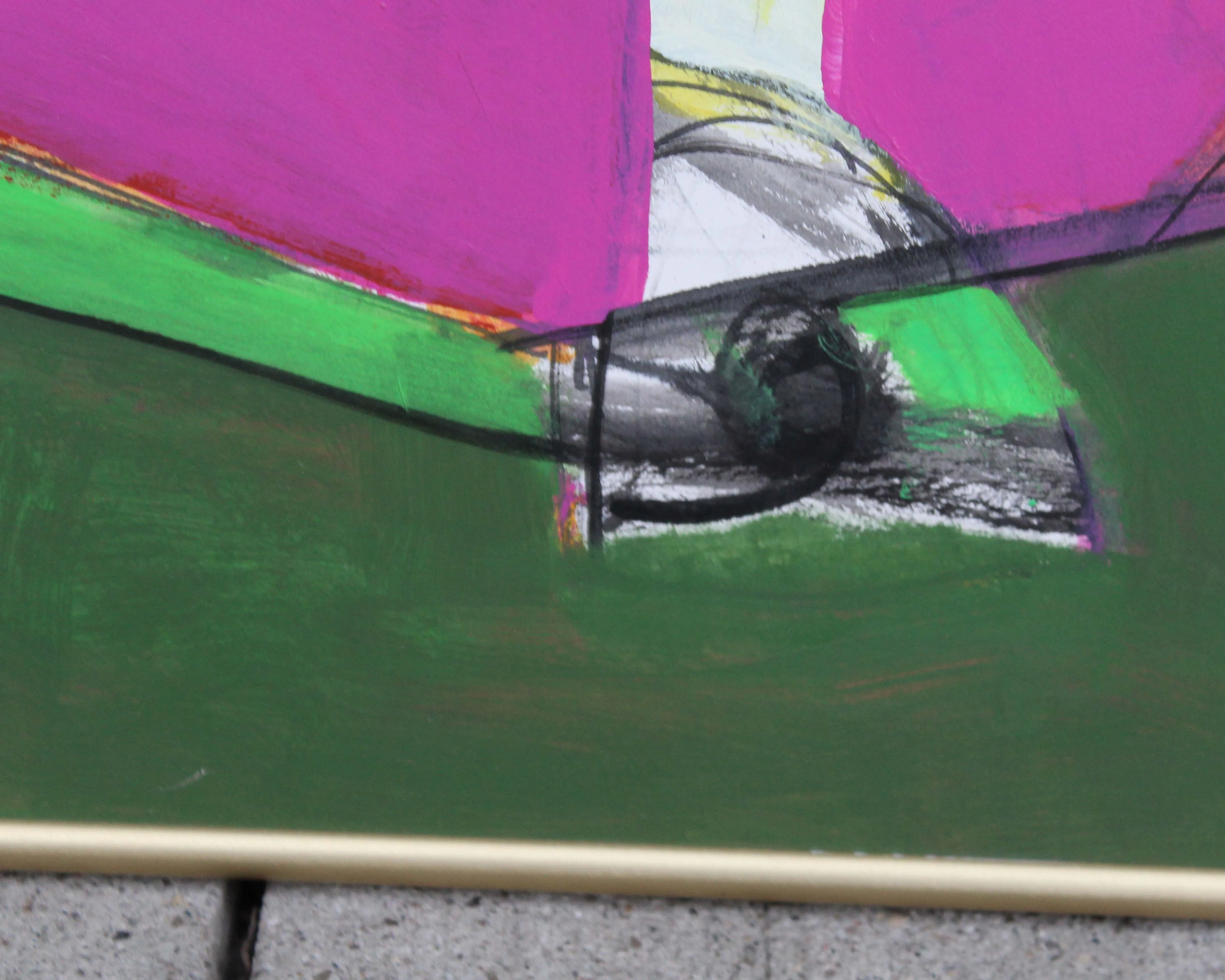 James L. Bruch Abstract Mixed Media Painting