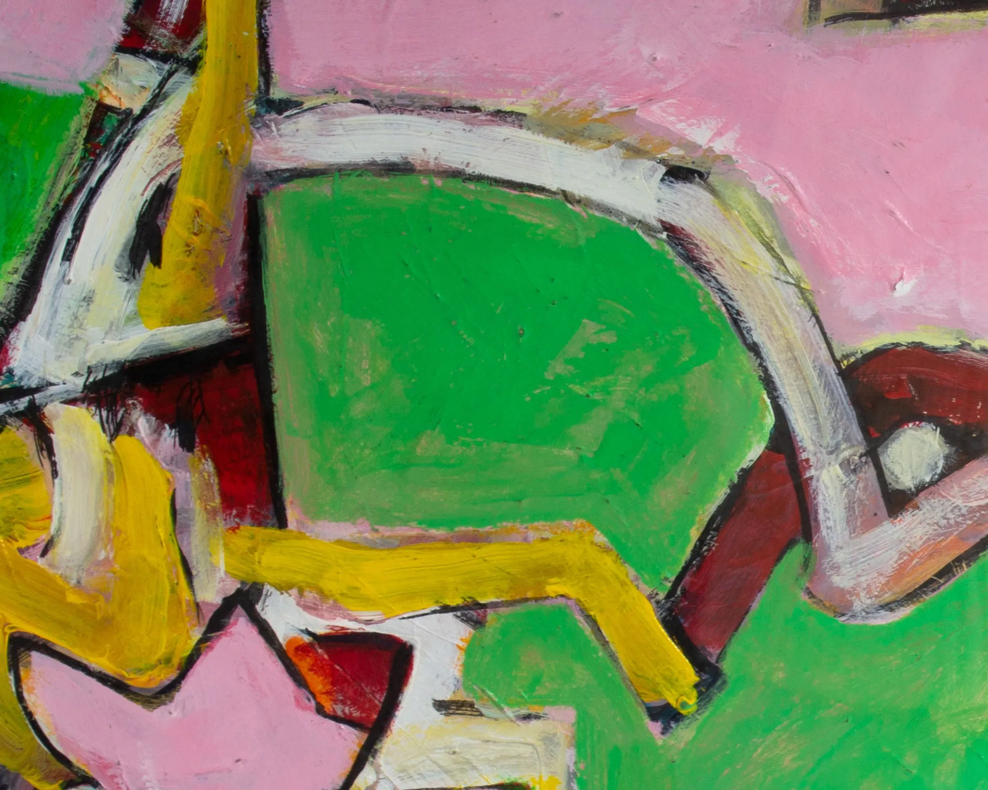 James L. Bruch Abstract Mixed Media Painting