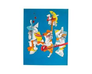 James L. Bruch Abstract Mixed Media Painting