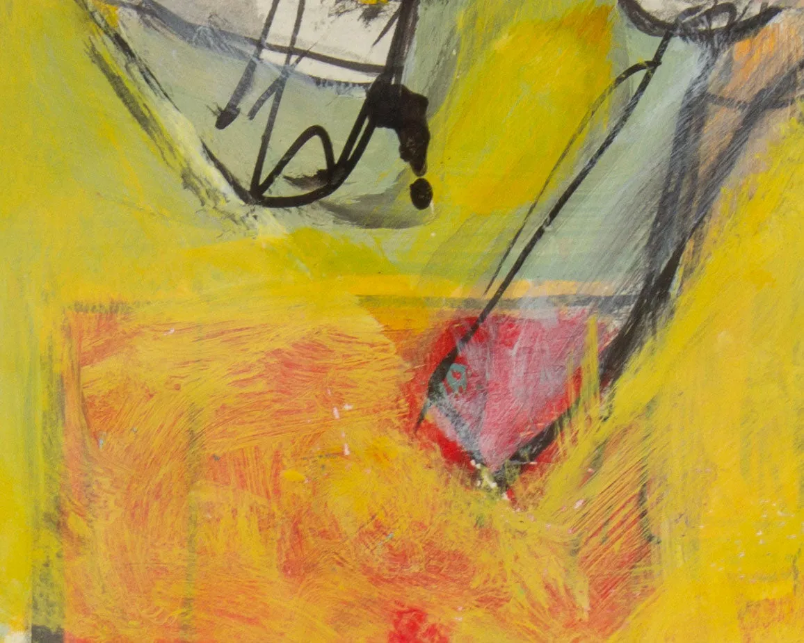 James L. Bruch Abstract Mixed Media Painting