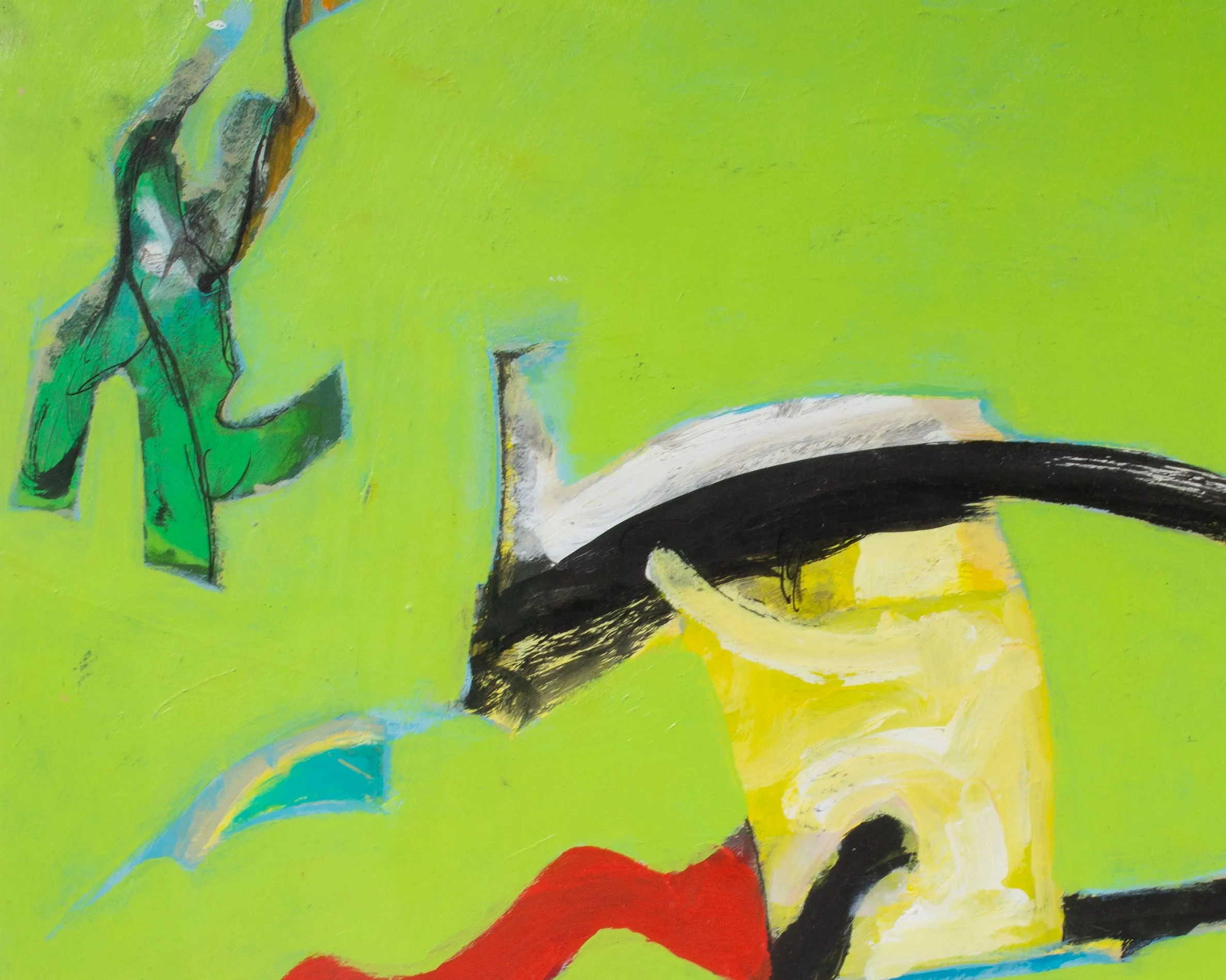 James L. Bruch Abstract Mixed Media Painting