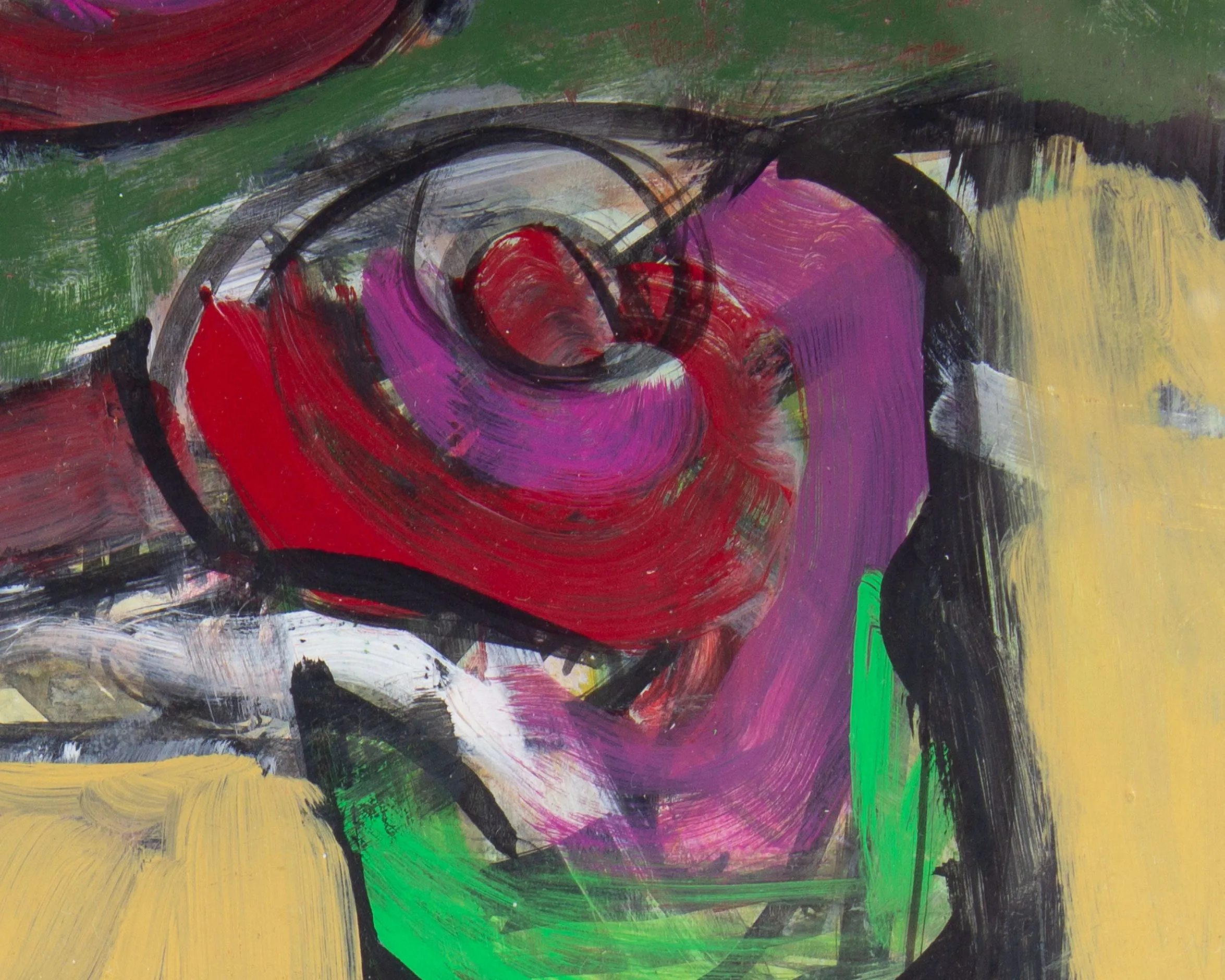 James L. Bruch Abstract Mixed Media Painting