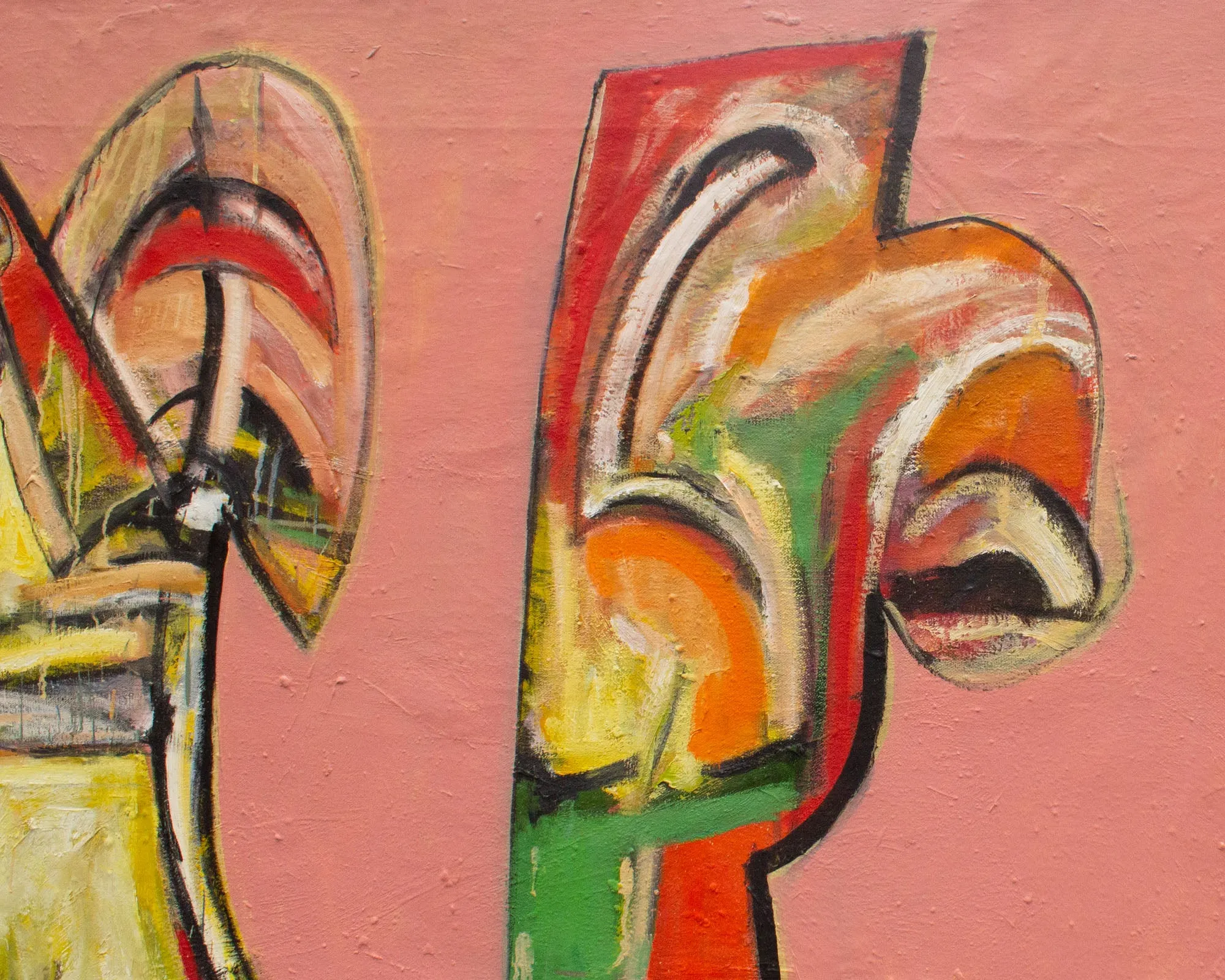 James L. Bruch Abstract Oil on Canvas Painting