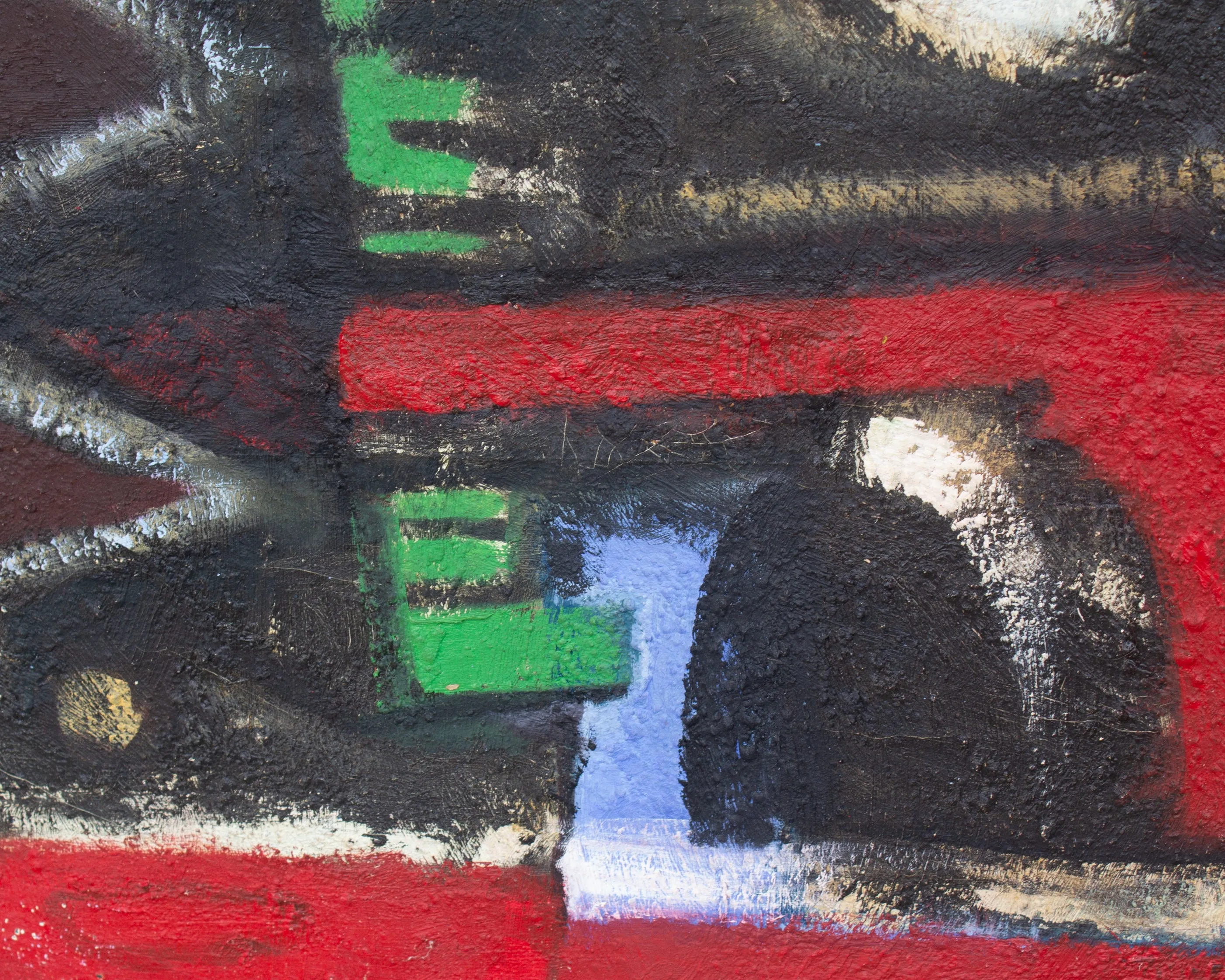 James L. Bruch Abstract Oil on Canvas Painting
