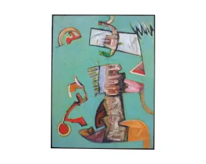 James L. Bruch Abstract Oil on Canvas Painting