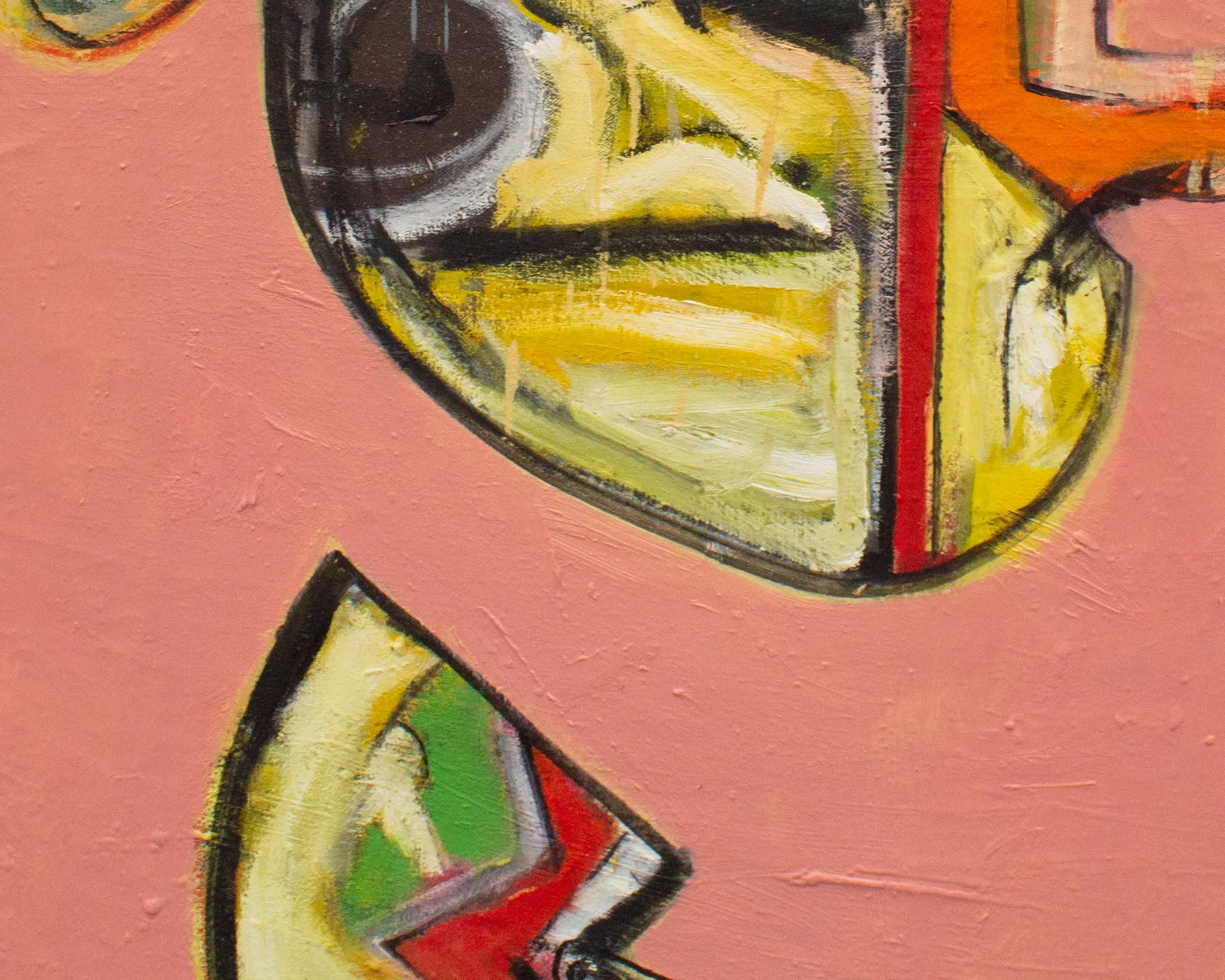 James L. Bruch Abstract Oil on Canvas Painting