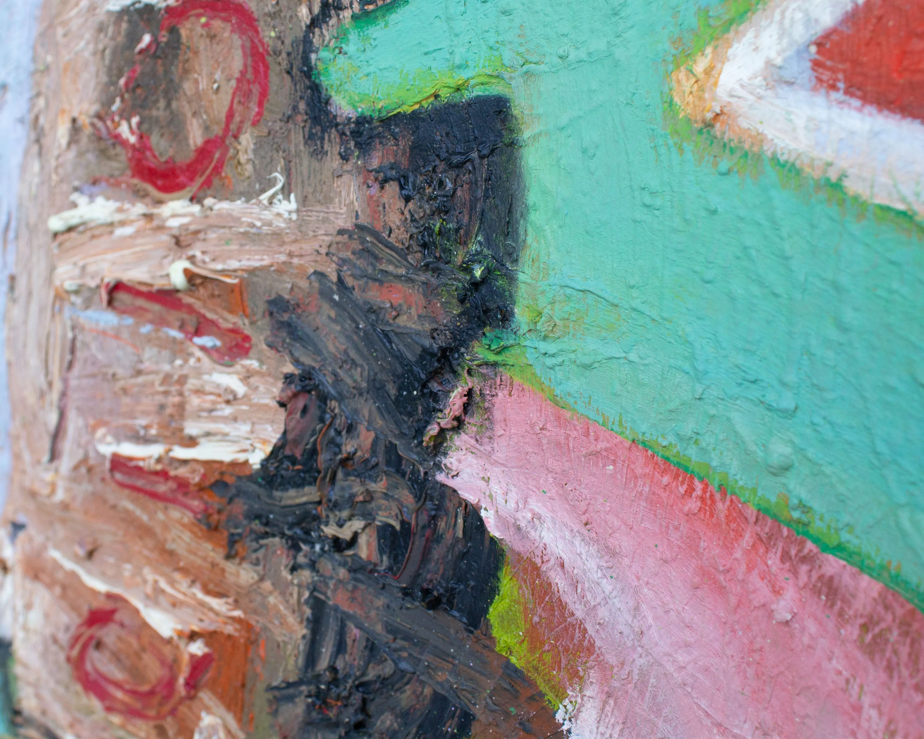 James L. Bruch Abstract Oil on Canvas Painting