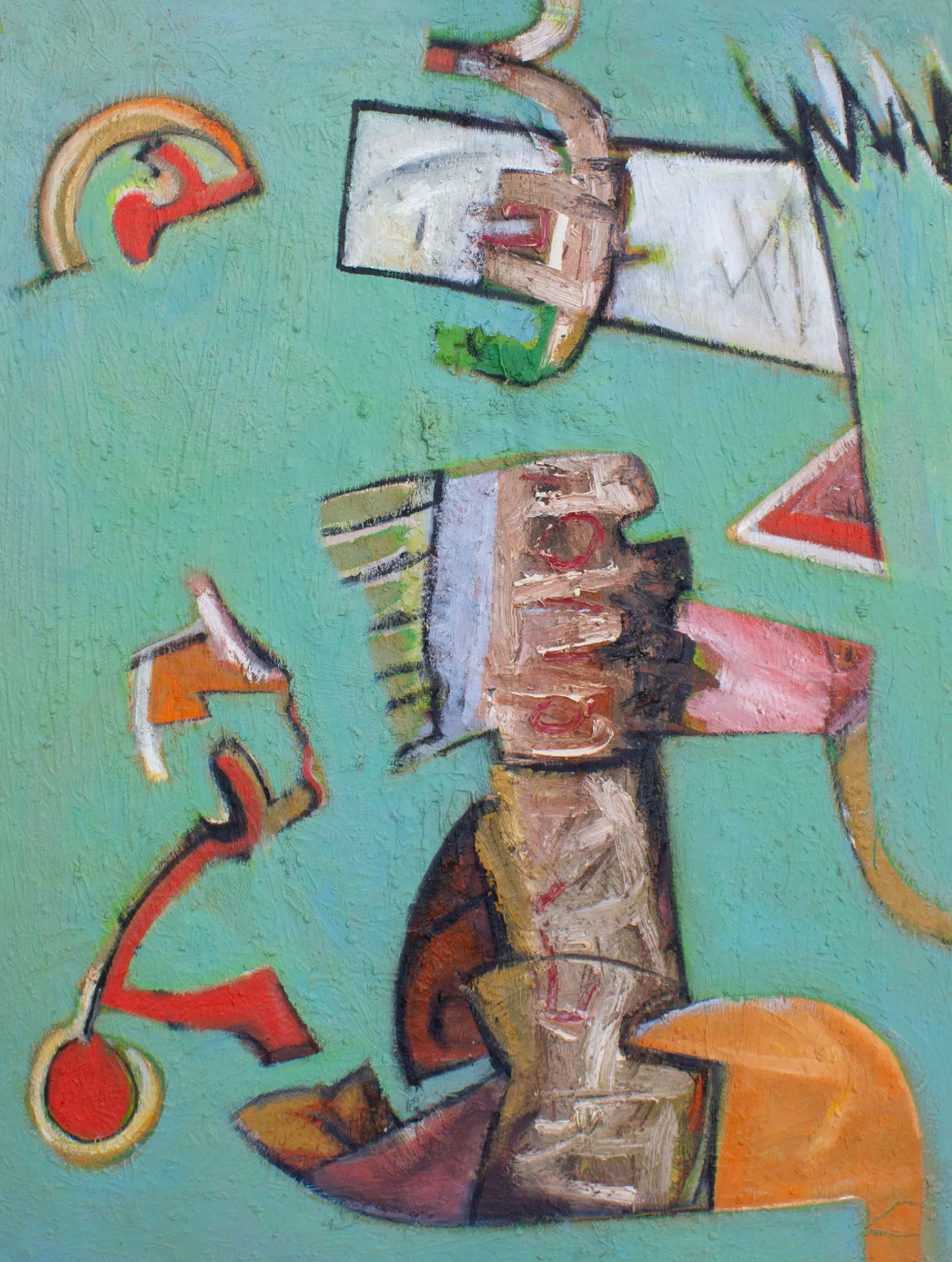 James L. Bruch Abstract Oil on Canvas Painting