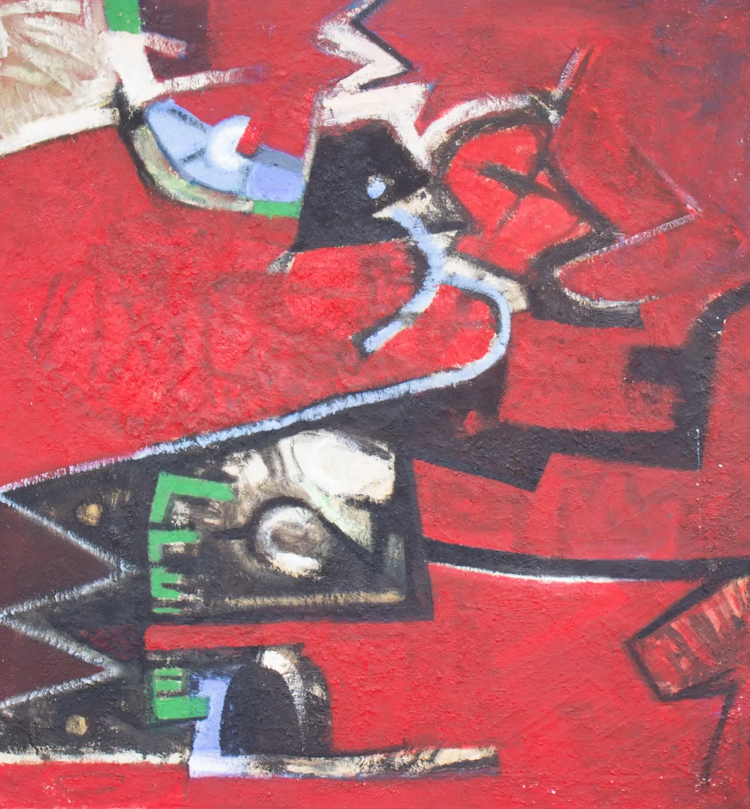 James L. Bruch Abstract Oil on Canvas Painting