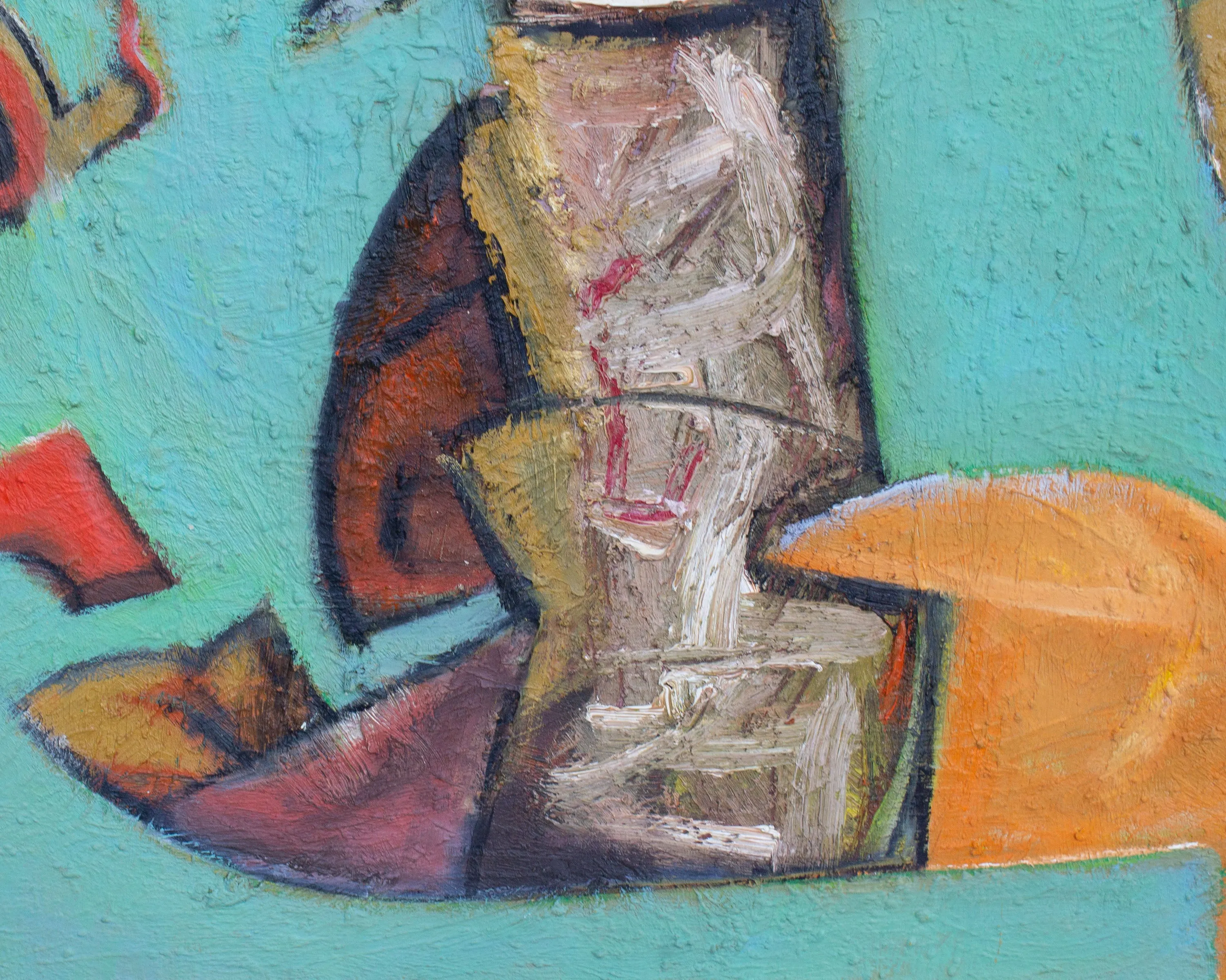 James L. Bruch Abstract Oil on Canvas Painting