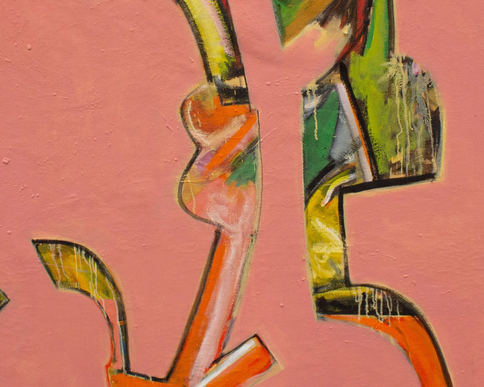 James L. Bruch Abstract Oil on Canvas Painting