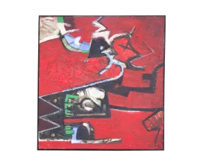 James L. Bruch Abstract Oil on Canvas Painting