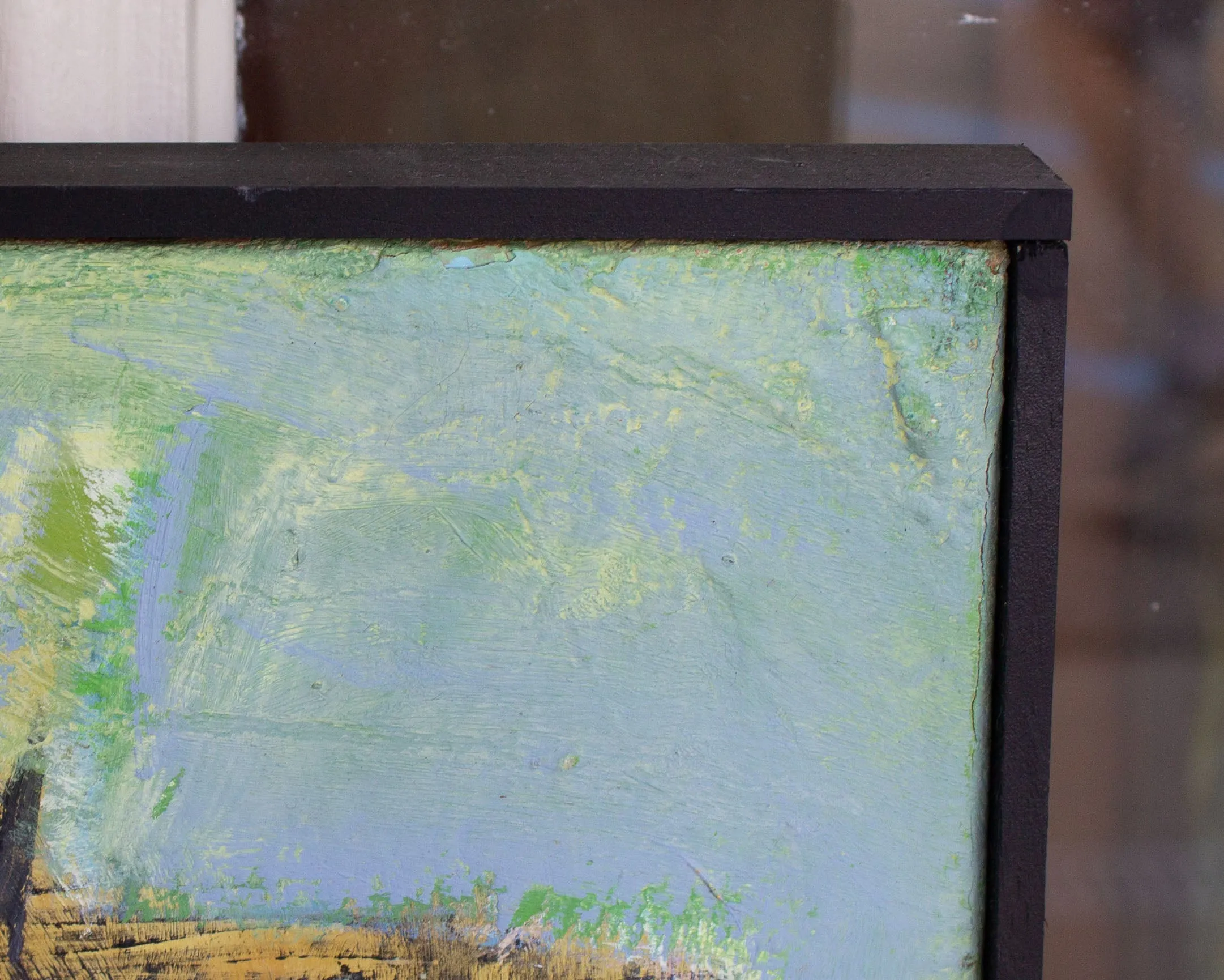 James L. Bruch Signed 1964 Abstract Oil on Canvas Painting