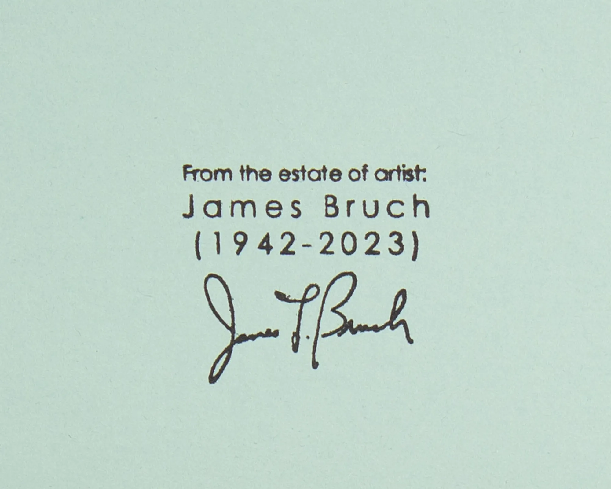 James L. Bruch Signed 1969 Abstract Mixed Media Drawing