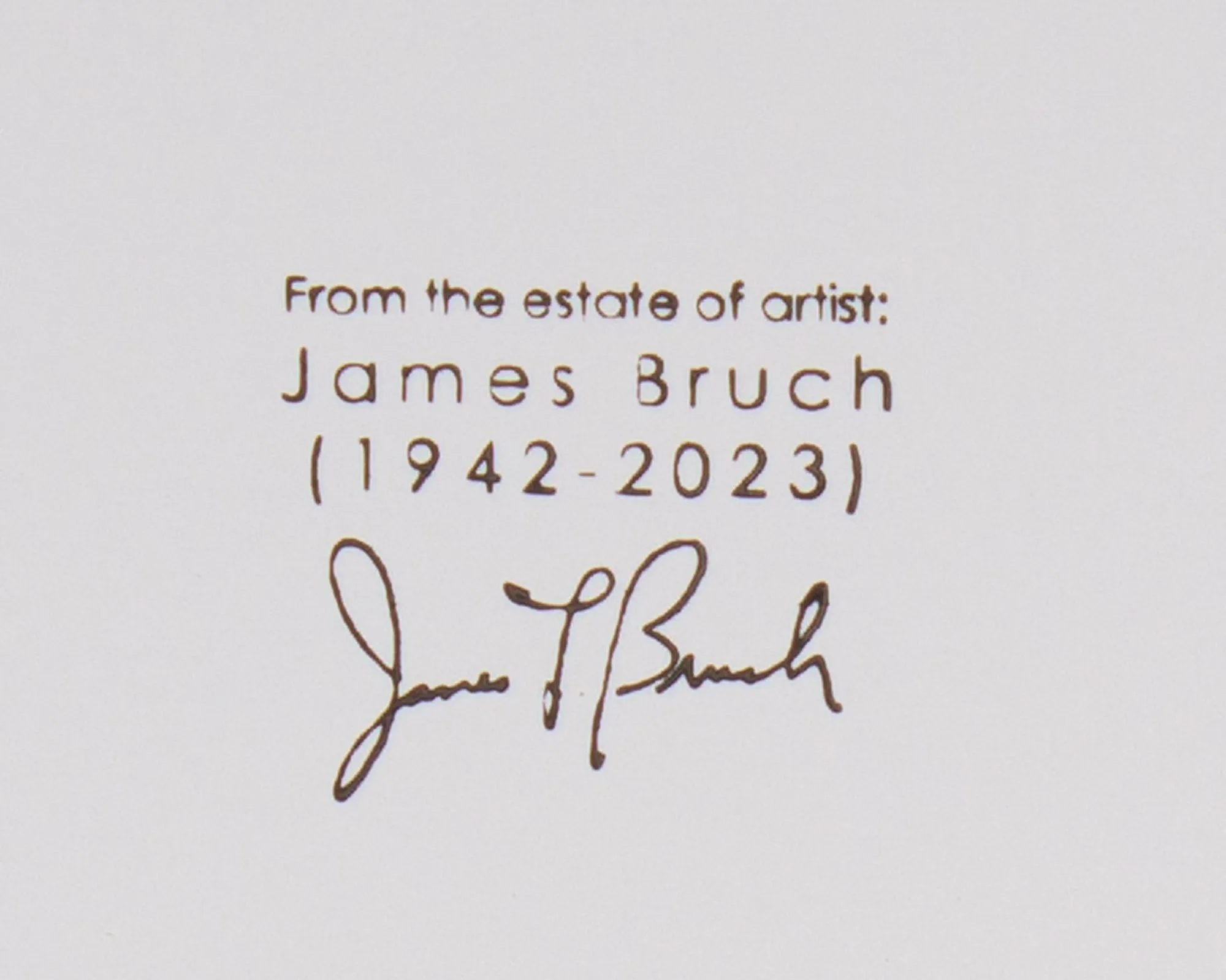James L. Bruch Signed 2011 “Rolling Landscape” Abstract Mixed Media Painting