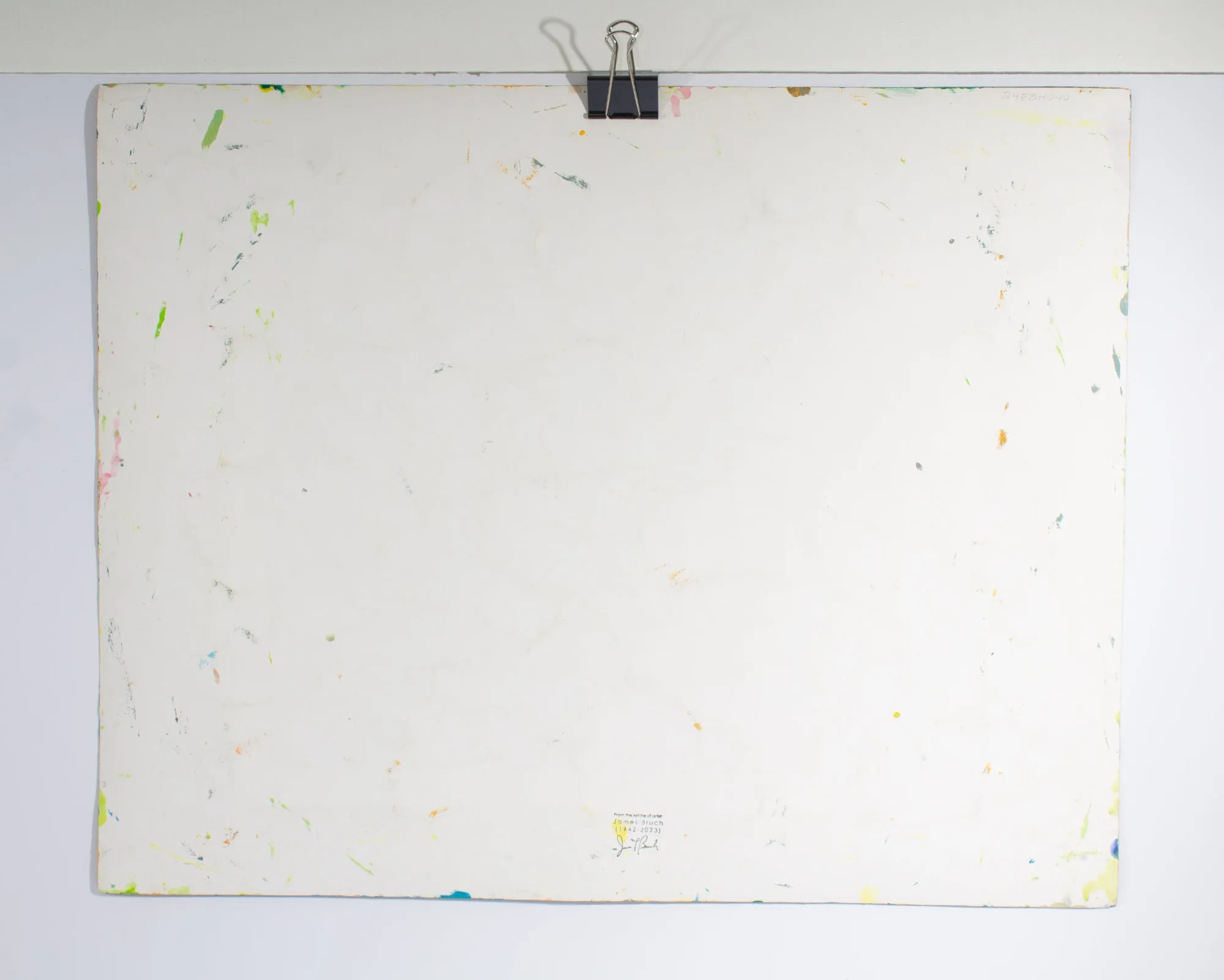 James L. Bruch Signed 2013 Abstract Acrylic on Paper Painting