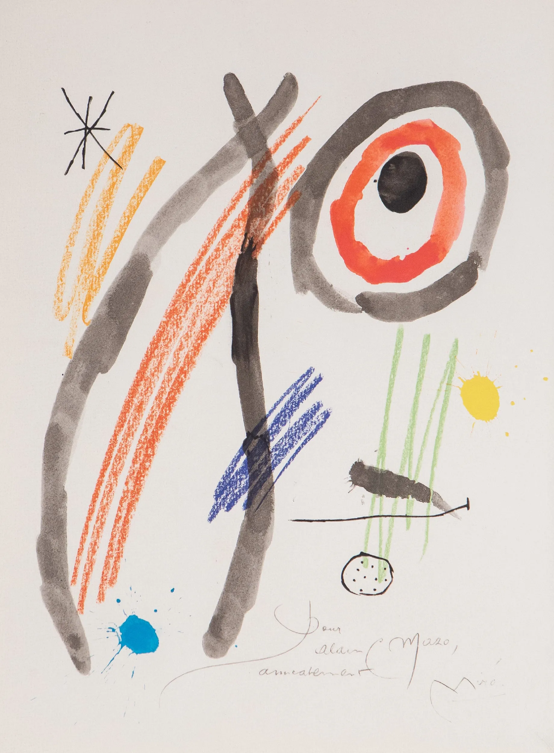 JOAN MIRO "QUELQUES FLEURS #22", 1964