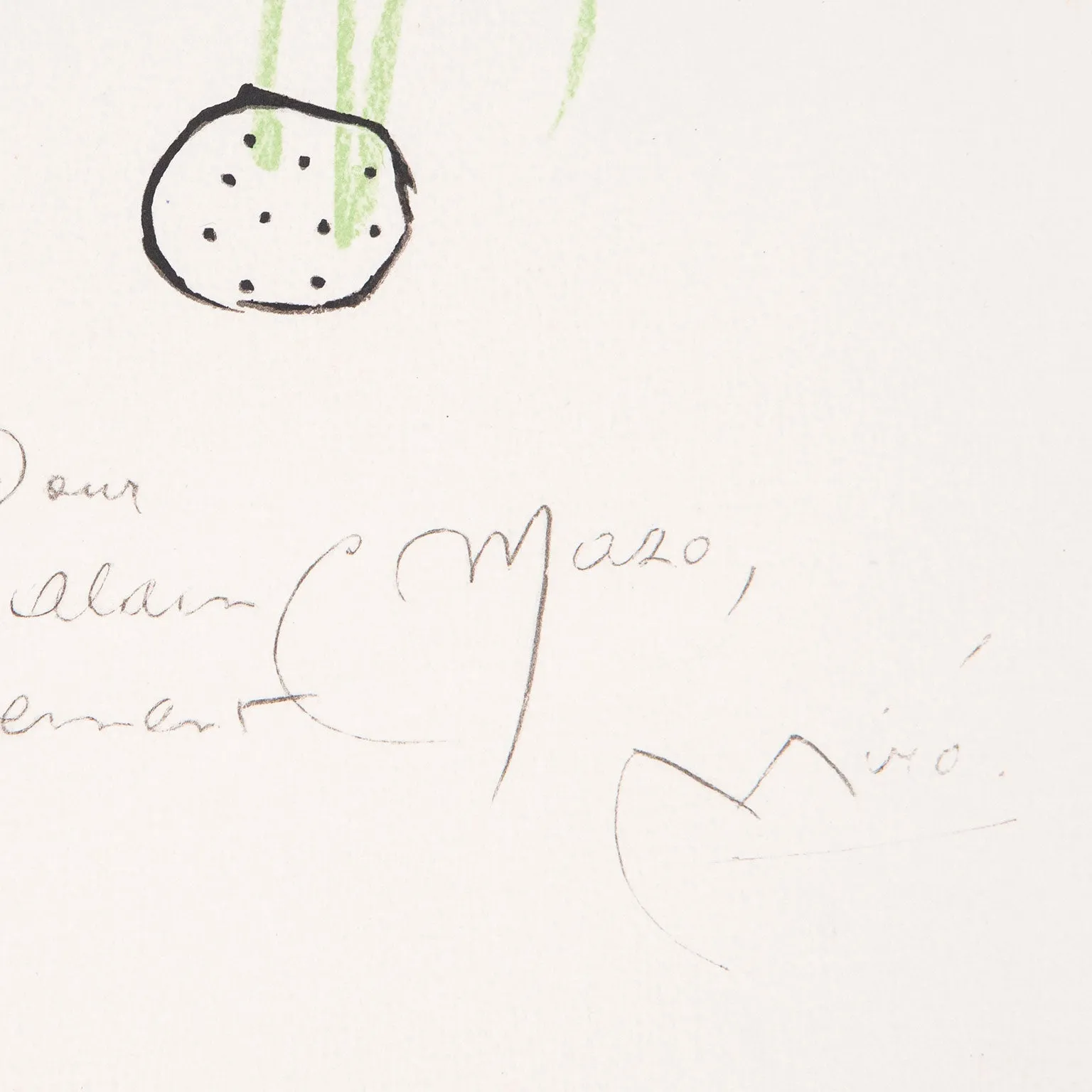 JOAN MIRO "QUELQUES FLEURS #22", 1964