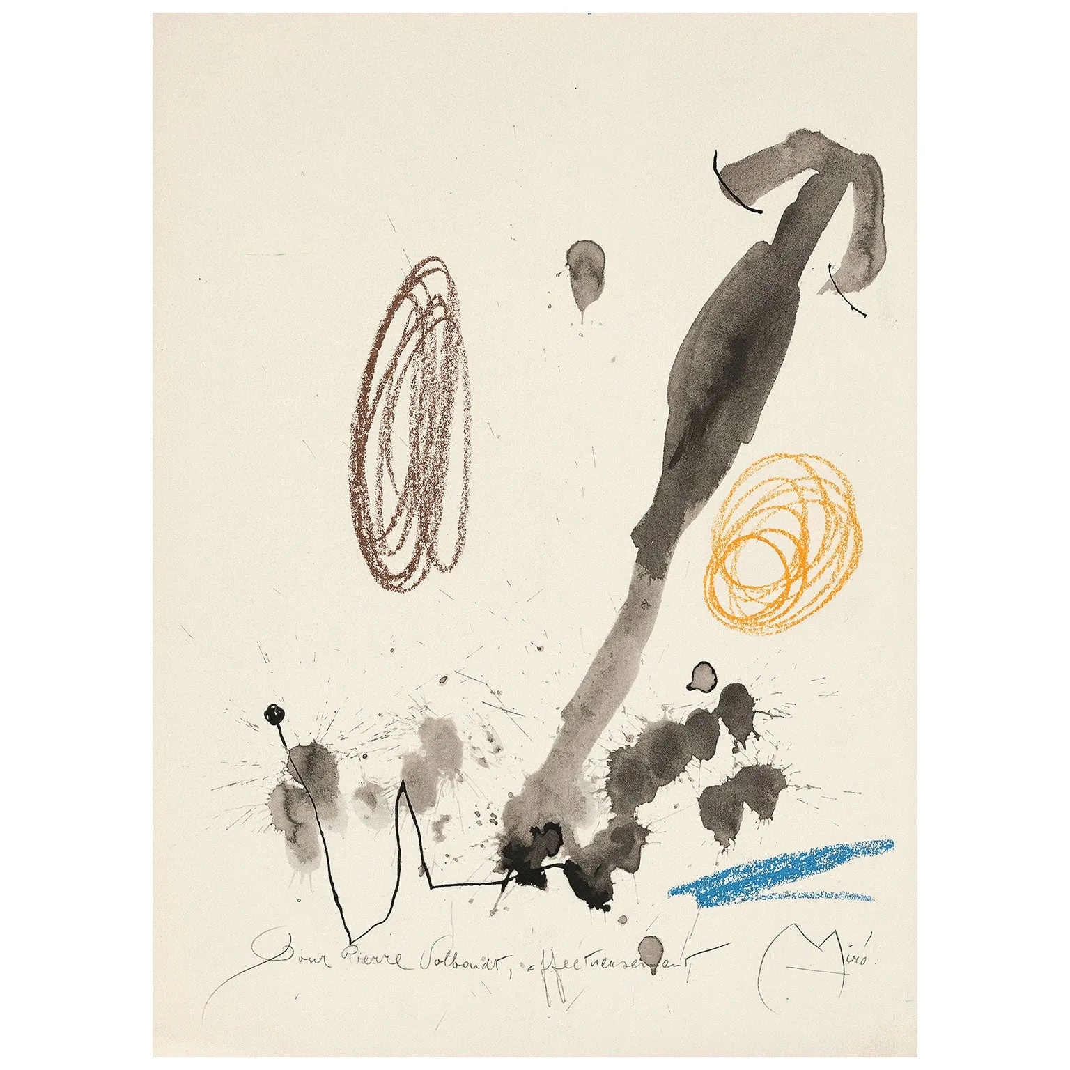 JOAN MIRO "QUELQUES FLEURS #32: VOLBOUDT", 1964