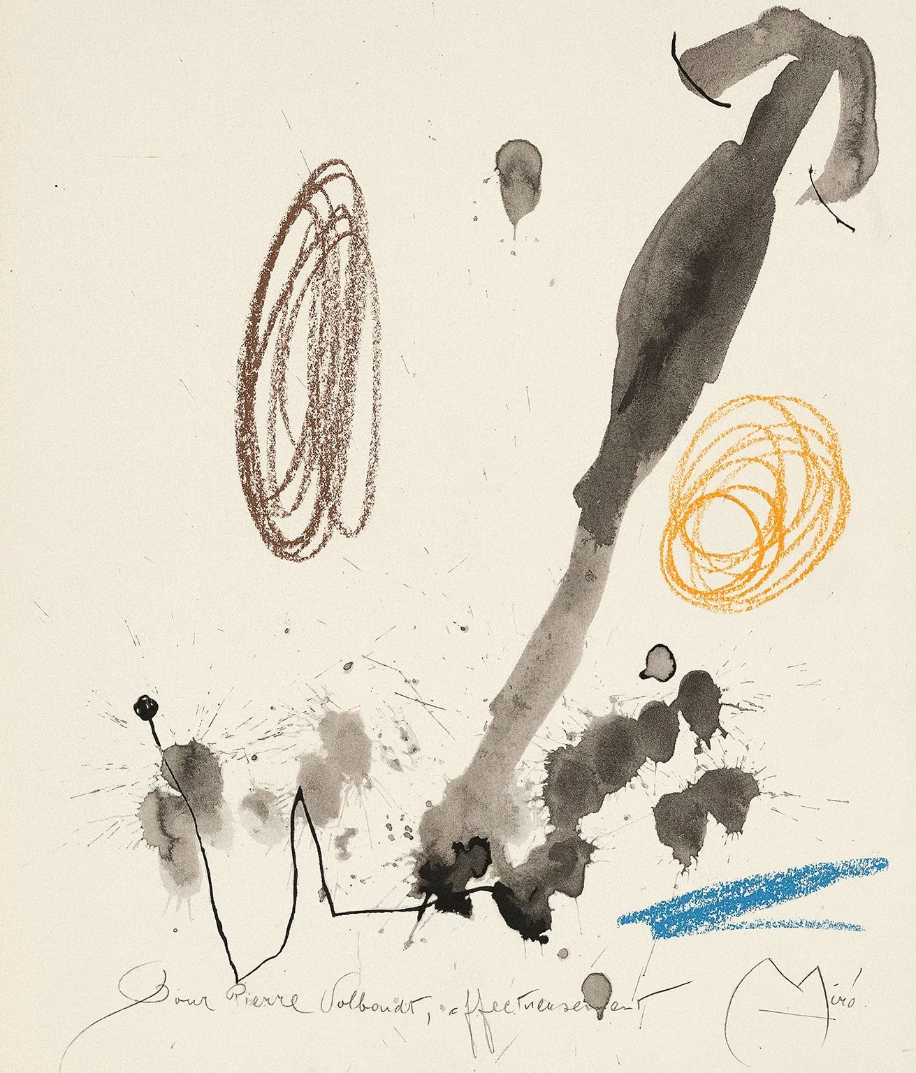 JOAN MIRO "QUELQUES FLEURS #32: VOLBOUDT", 1964