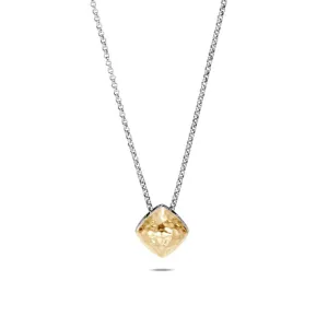 John Hardy Silver 18K Hammered Sugarloaf Necklace