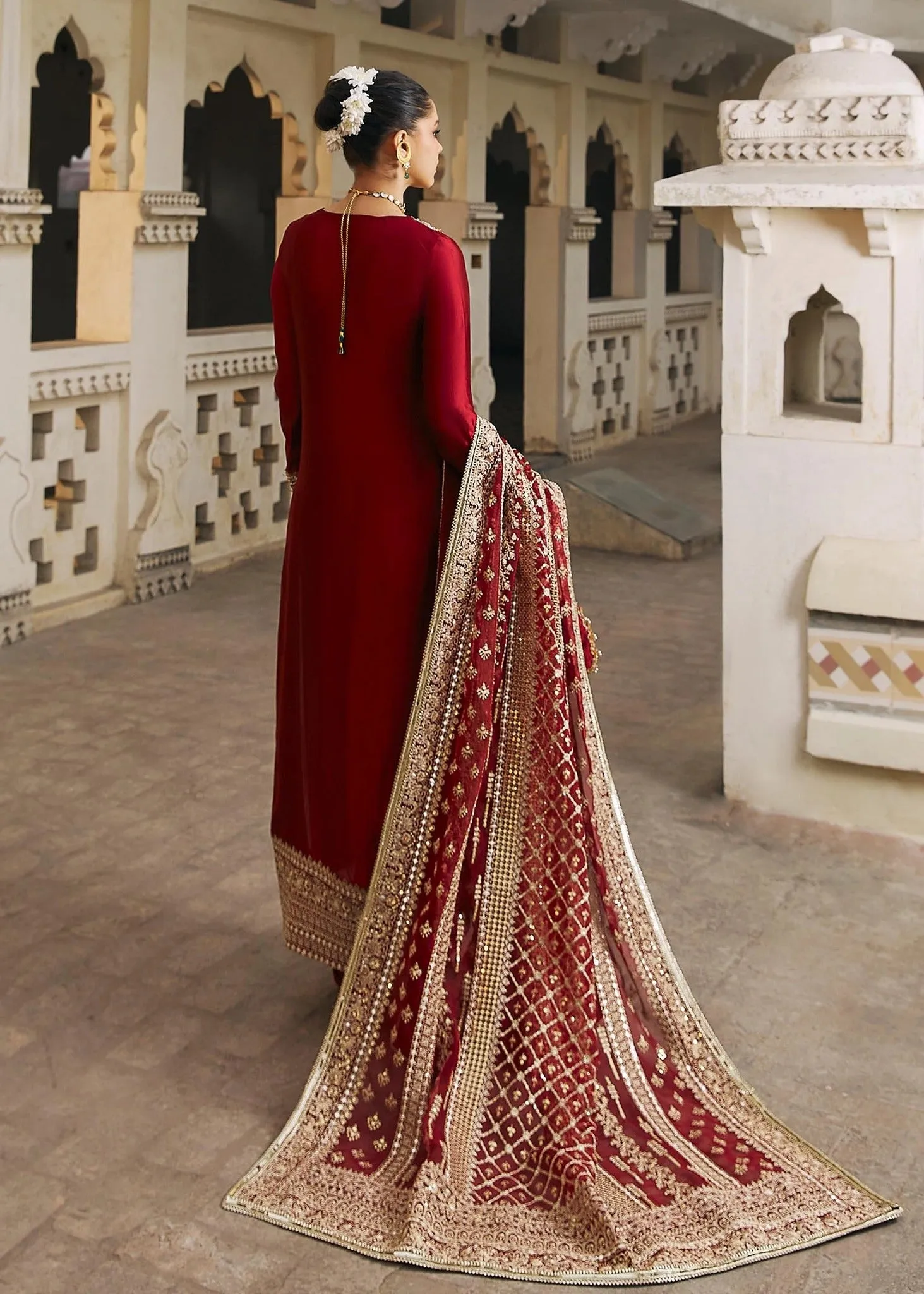 Kanwal Malik Wedding Festive Raw Silk3 Pc Unstitched NOREEN