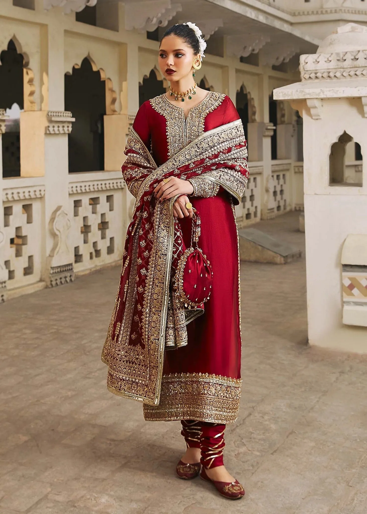 Kanwal Malik Wedding Festive Raw Silk3 Pc Unstitched NOREEN