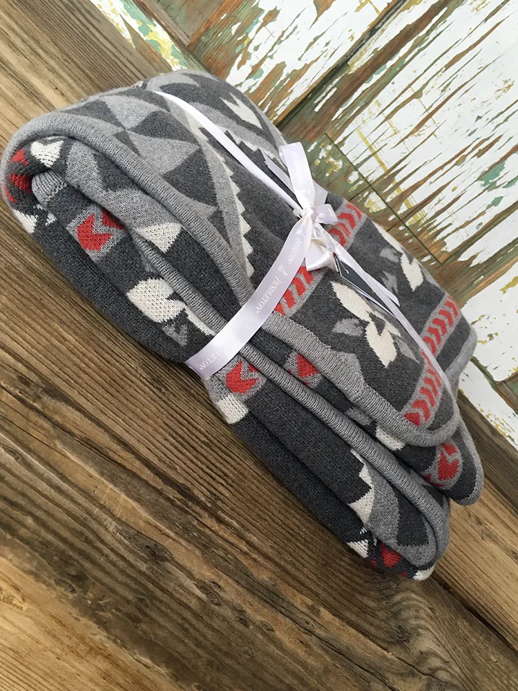 Knit Sherpa Baby Blanket, Lost Trail, by Pendleton