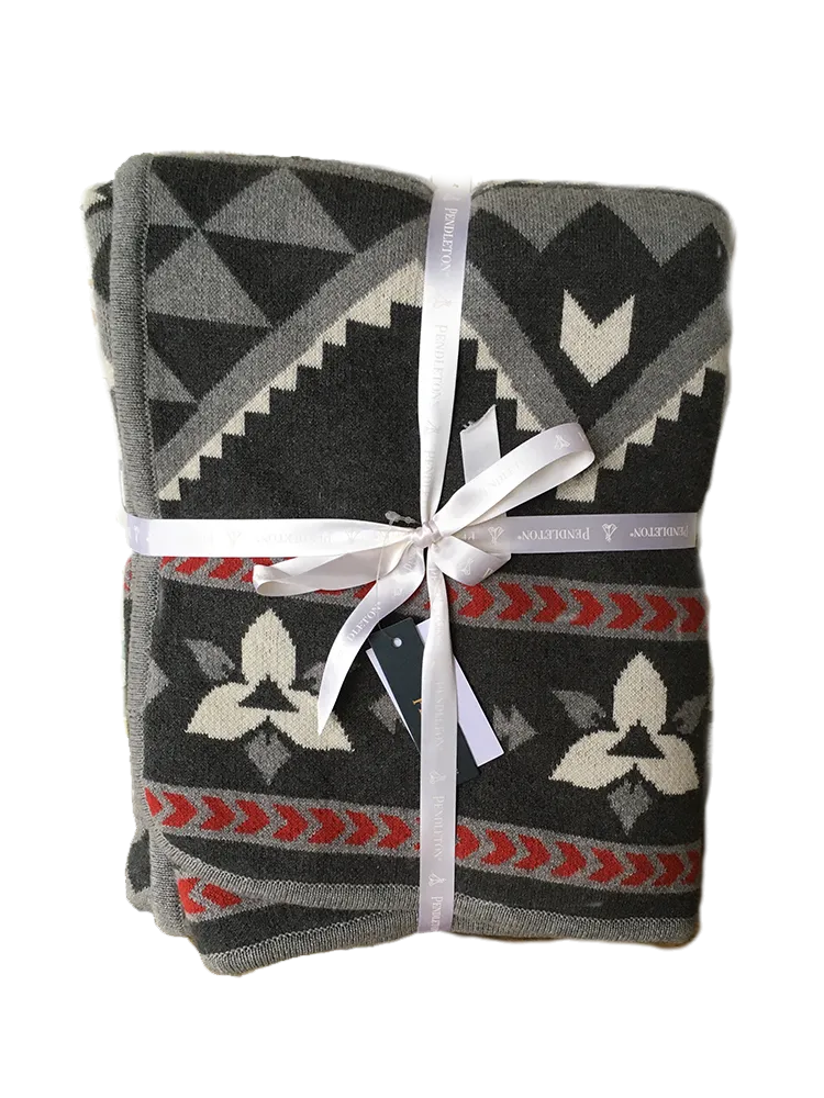 Knit Sherpa Baby Blanket, Lost Trail, by Pendleton