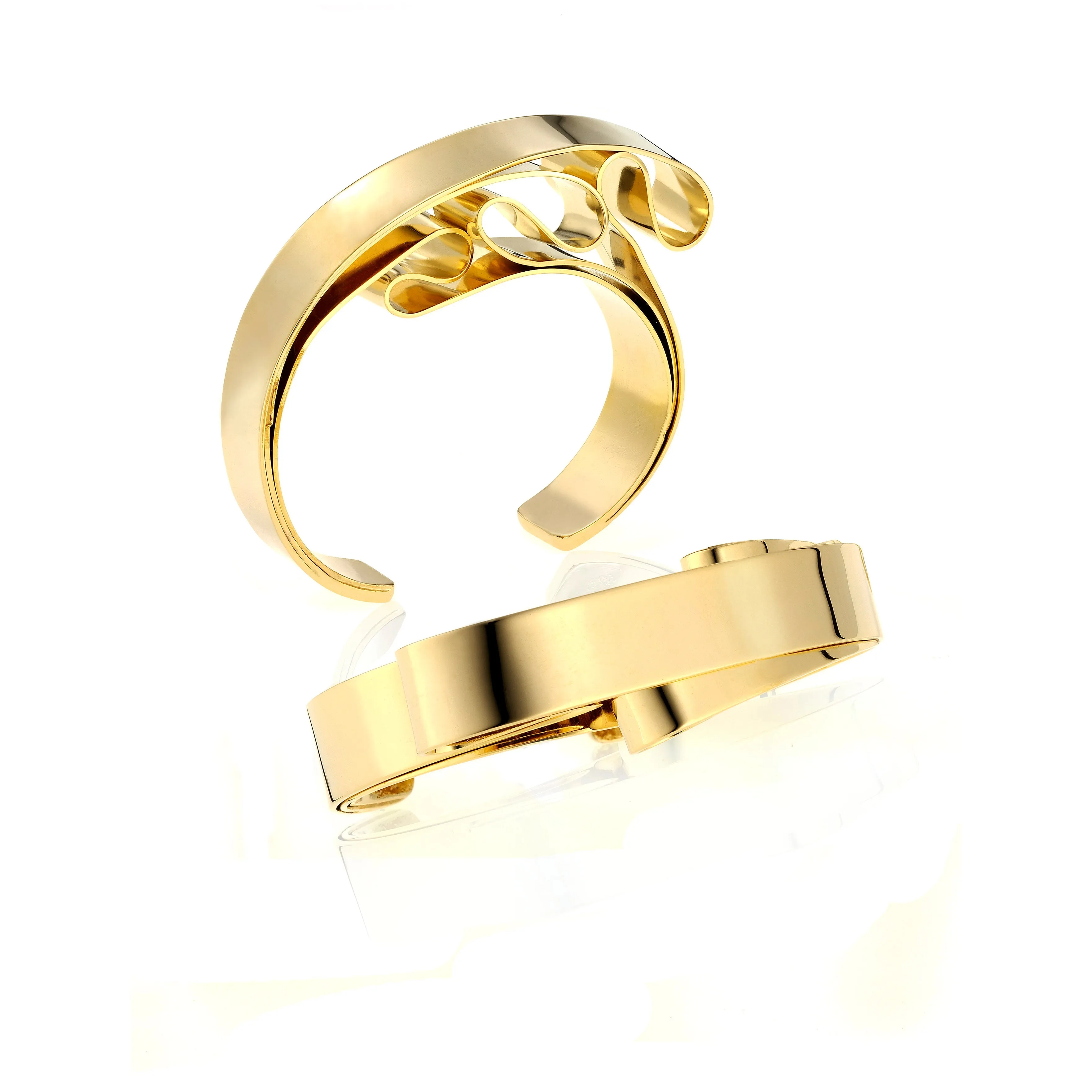 Knotted skinny cuff bracelet