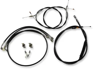 LA Choppers LA-8150KT-13B Cable/Brake Line Kit - 12-14in. Ape Hangers - Black