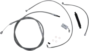 LA Choppers LA-8152KT-13 Cable/Brake Line Kit - 12-14in. Ape Hangers - Stainless Steel