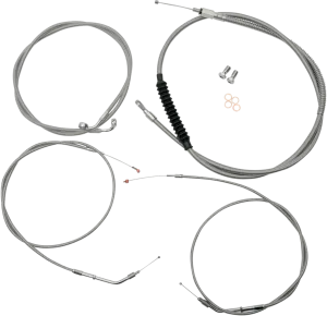 LA Choppers LA-8300KT-08 Cable/Brake Line Kit - Mini Ape Hangers - Stainless Steel
