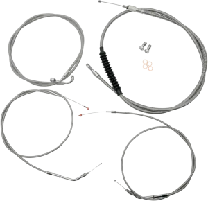LA Choppers LA-8300KT-19 Cable/Brake Line Kit - 18-20in. Ape Hangers - Stainless Steel