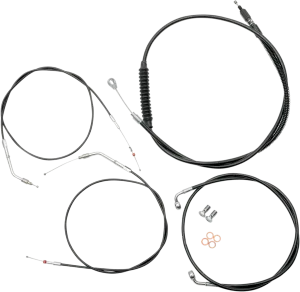 LA Choppers LA-8310KT-19B Cable/Brake Line Kit - 18-20in. Ape Hangers - Black