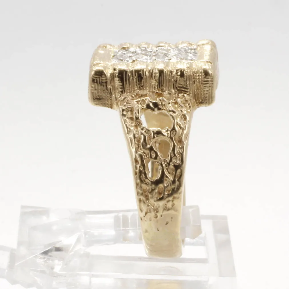Ladies Diamond Cotton Bale Ring