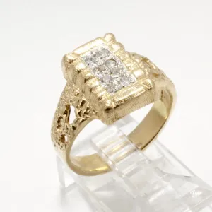 Ladies Diamond Cotton Bale Ring