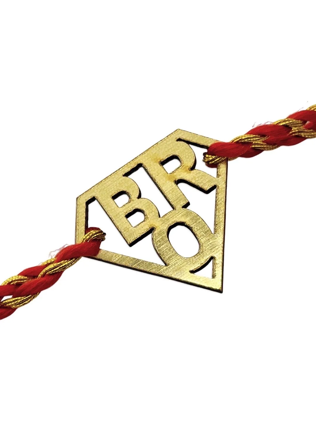 Latest Rakhi Design with BRO Superman Icon Pendant Mauli Thread Rakshasutra For Raksha Bandhan
