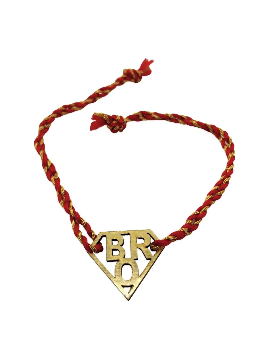 Latest Rakhi Design with BRO Superman Icon Pendant Mauli Thread Rakshasutra For Raksha Bandhan